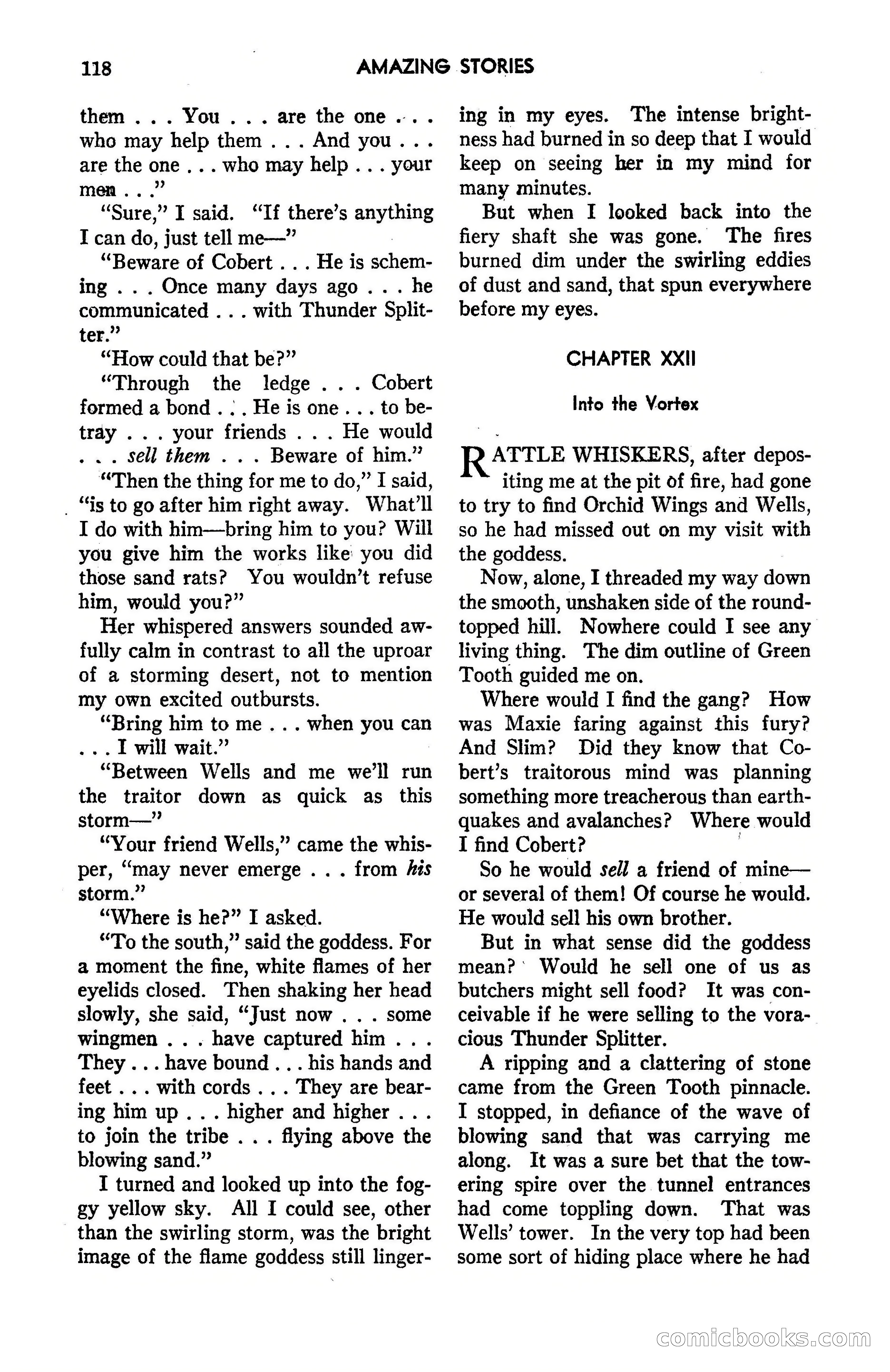 Amazing Stories, May 1947 — page 118 of 180