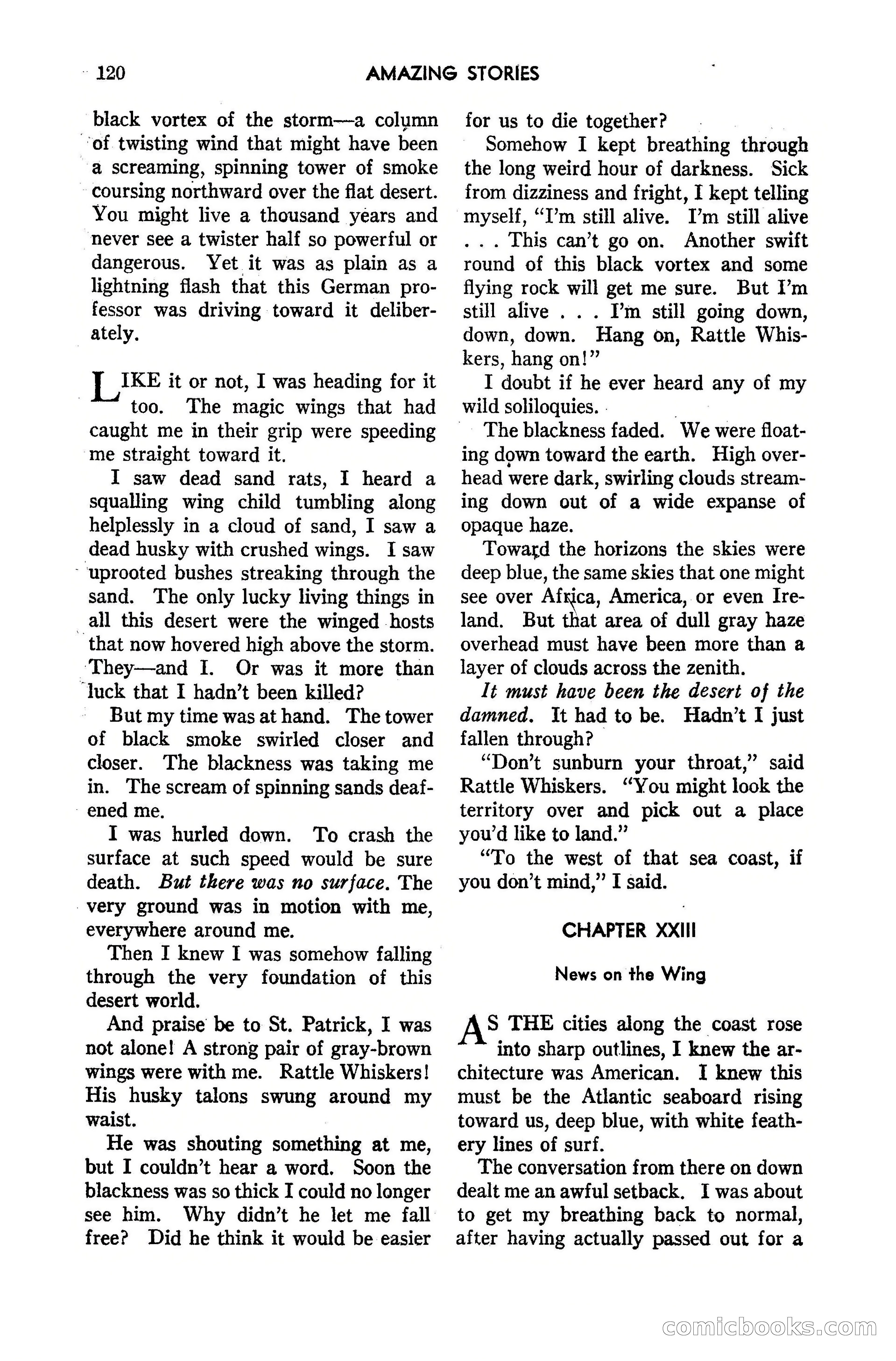Amazing Stories, May 1947 — page 120 of 180