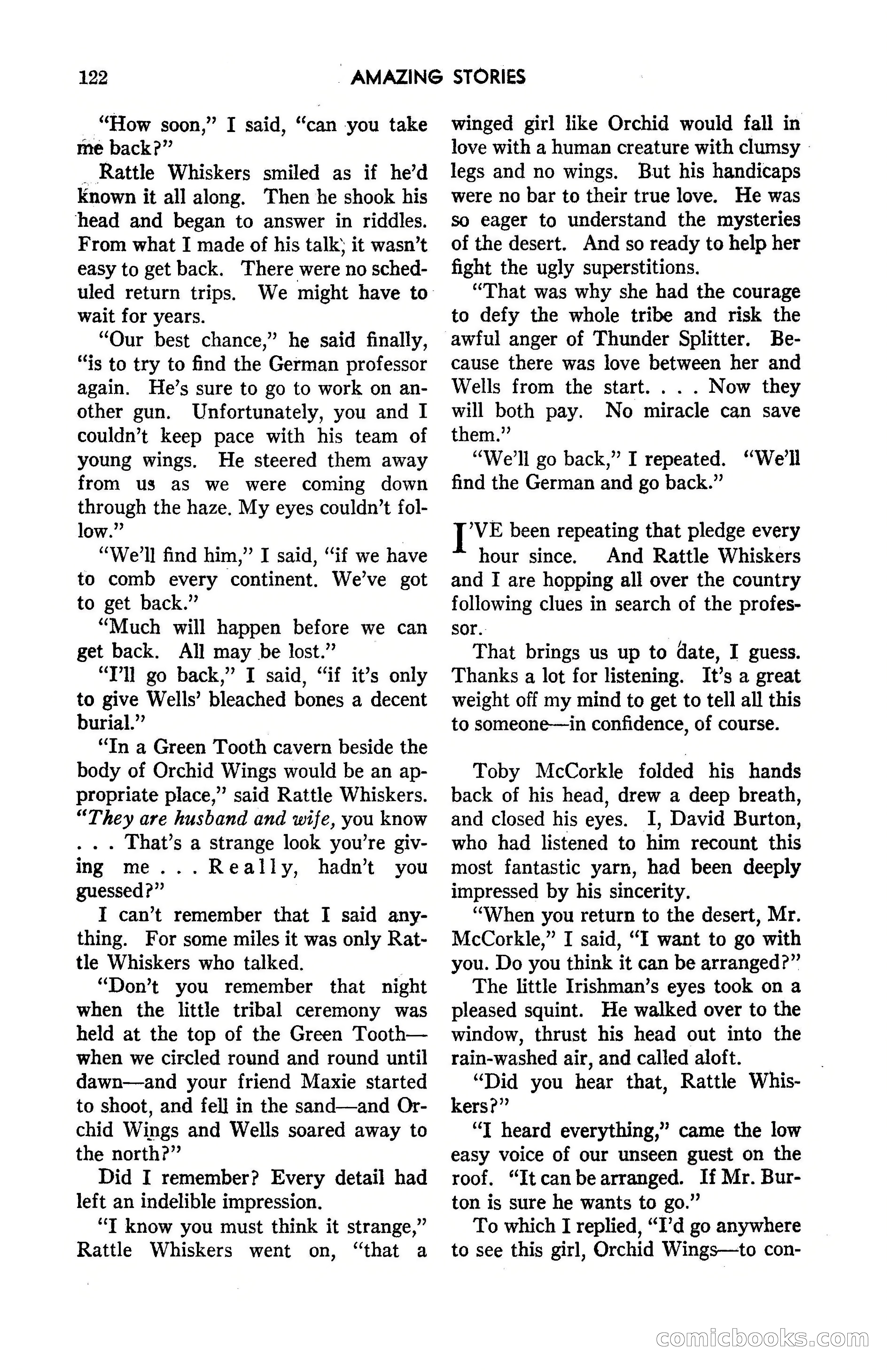Amazing Stories, May 1947 — page 122 of 180