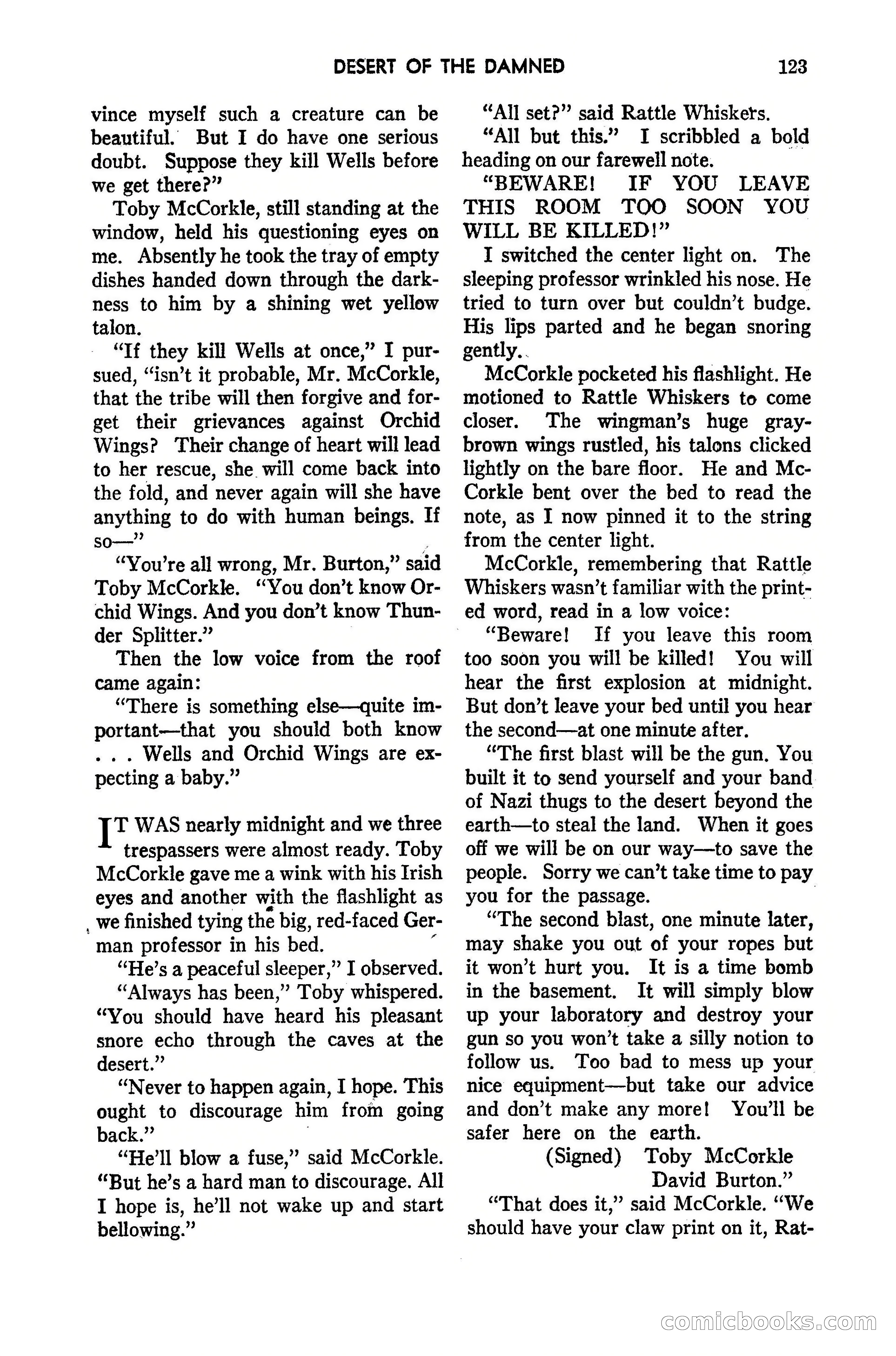 Amazing Stories, May 1947 — page 123 of 180