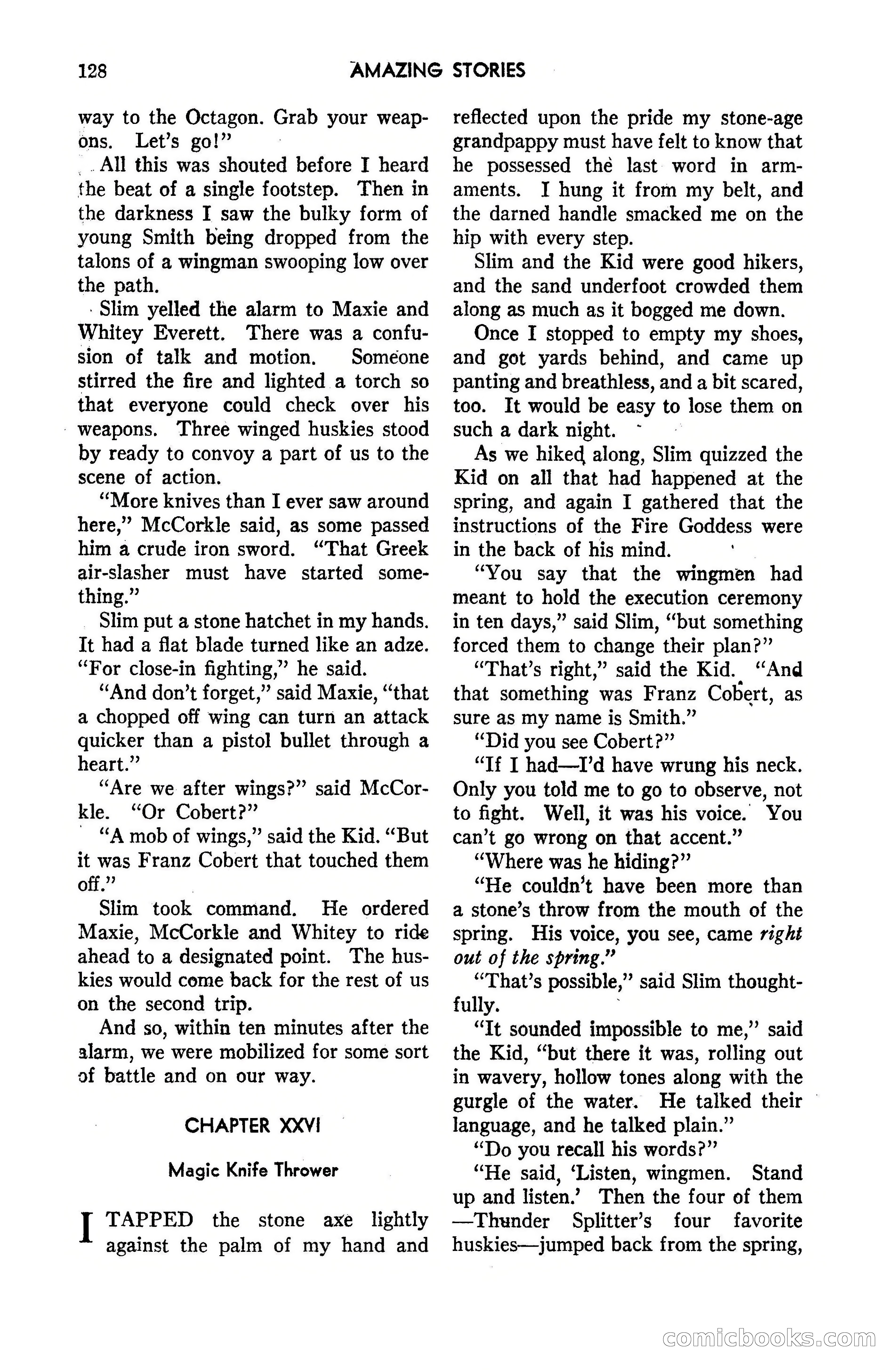 Amazing Stories, May 1947 — page 128 of 180