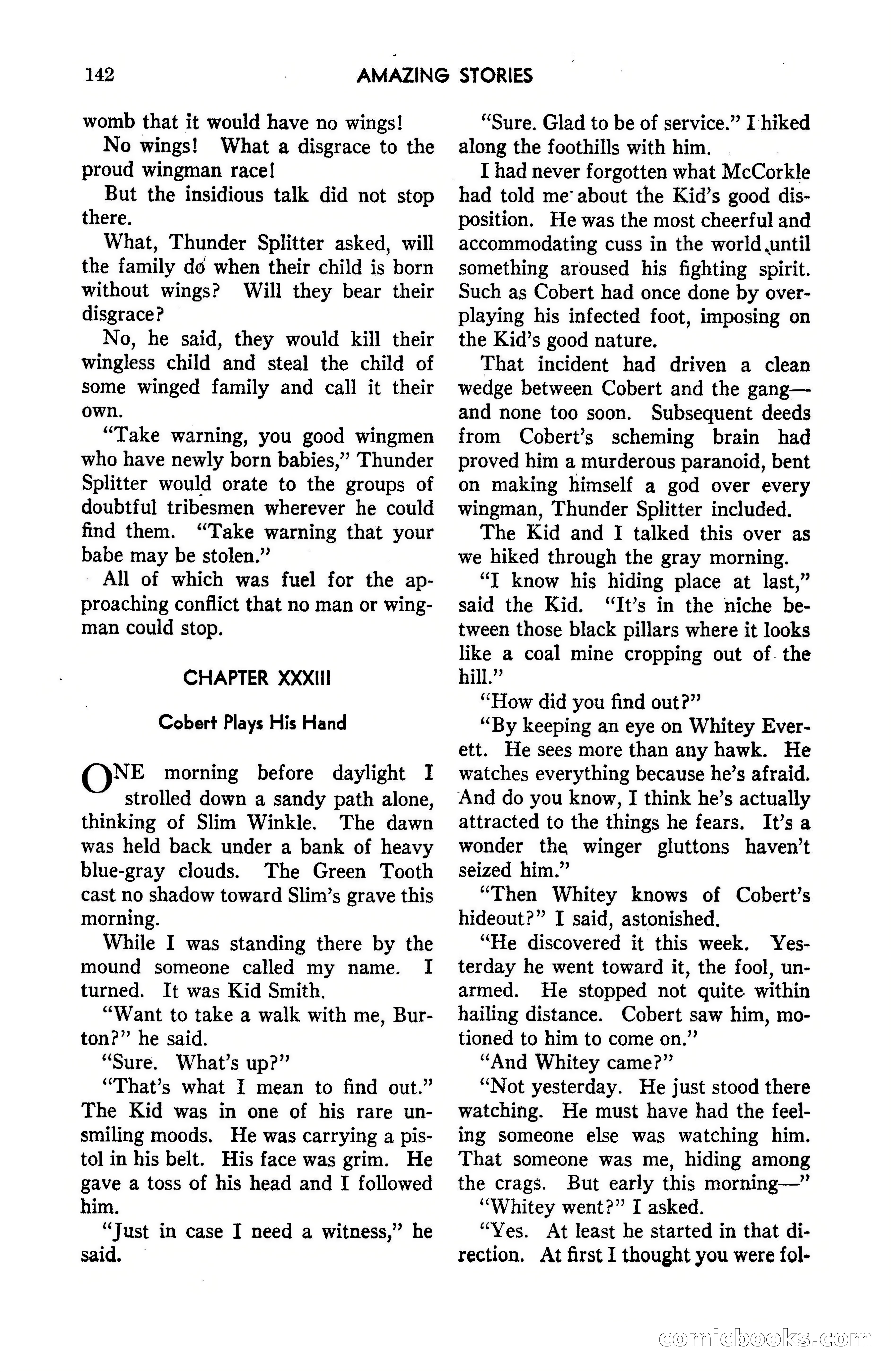 Amazing Stories, May 1947 — page 142 of 180