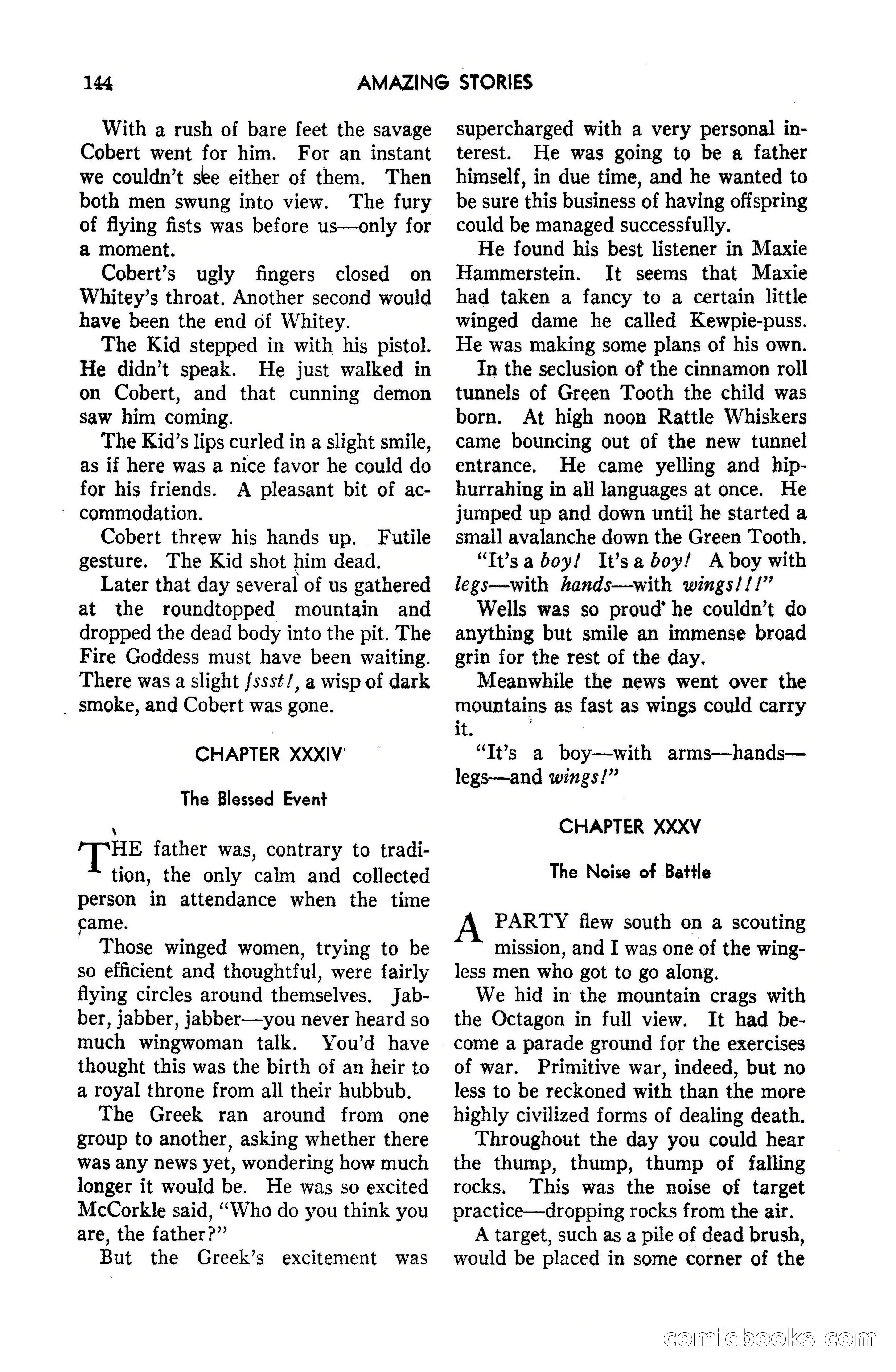 Amazing Stories, May 1947 — page 144 of 180