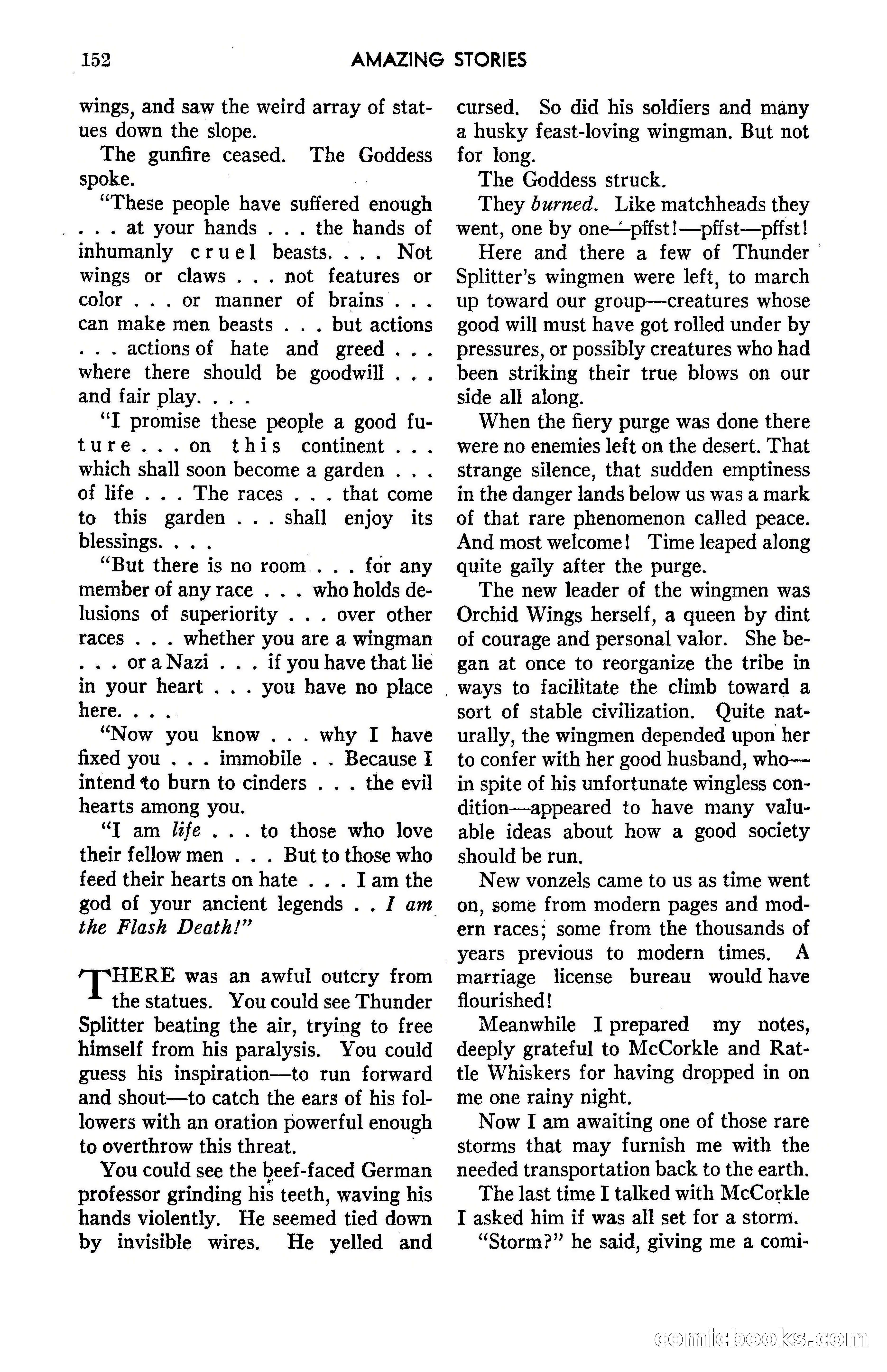 Amazing Stories, May 1947 — page 152 of 180