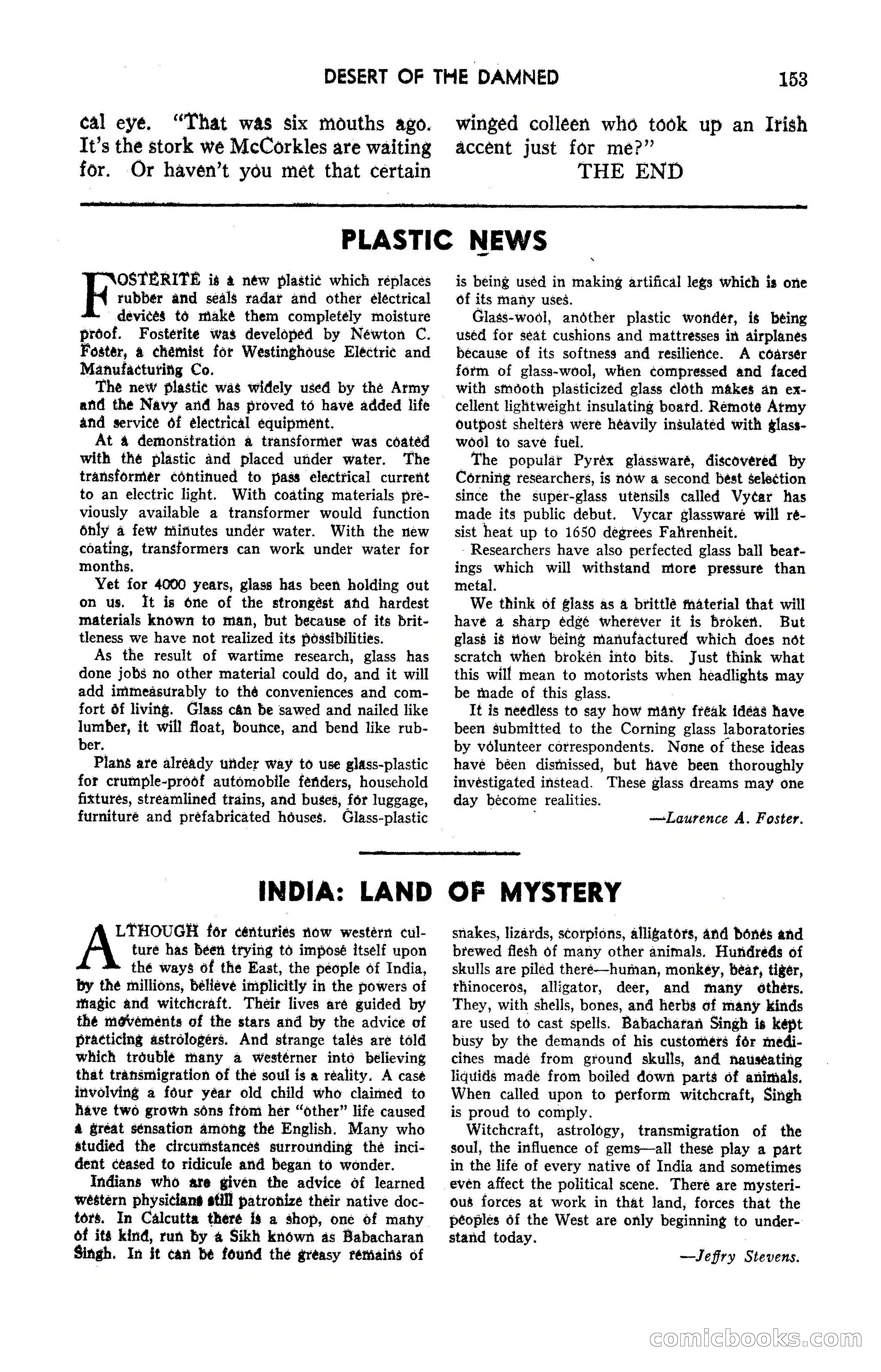 Amazing Stories, May 1947 — page 153 of 180