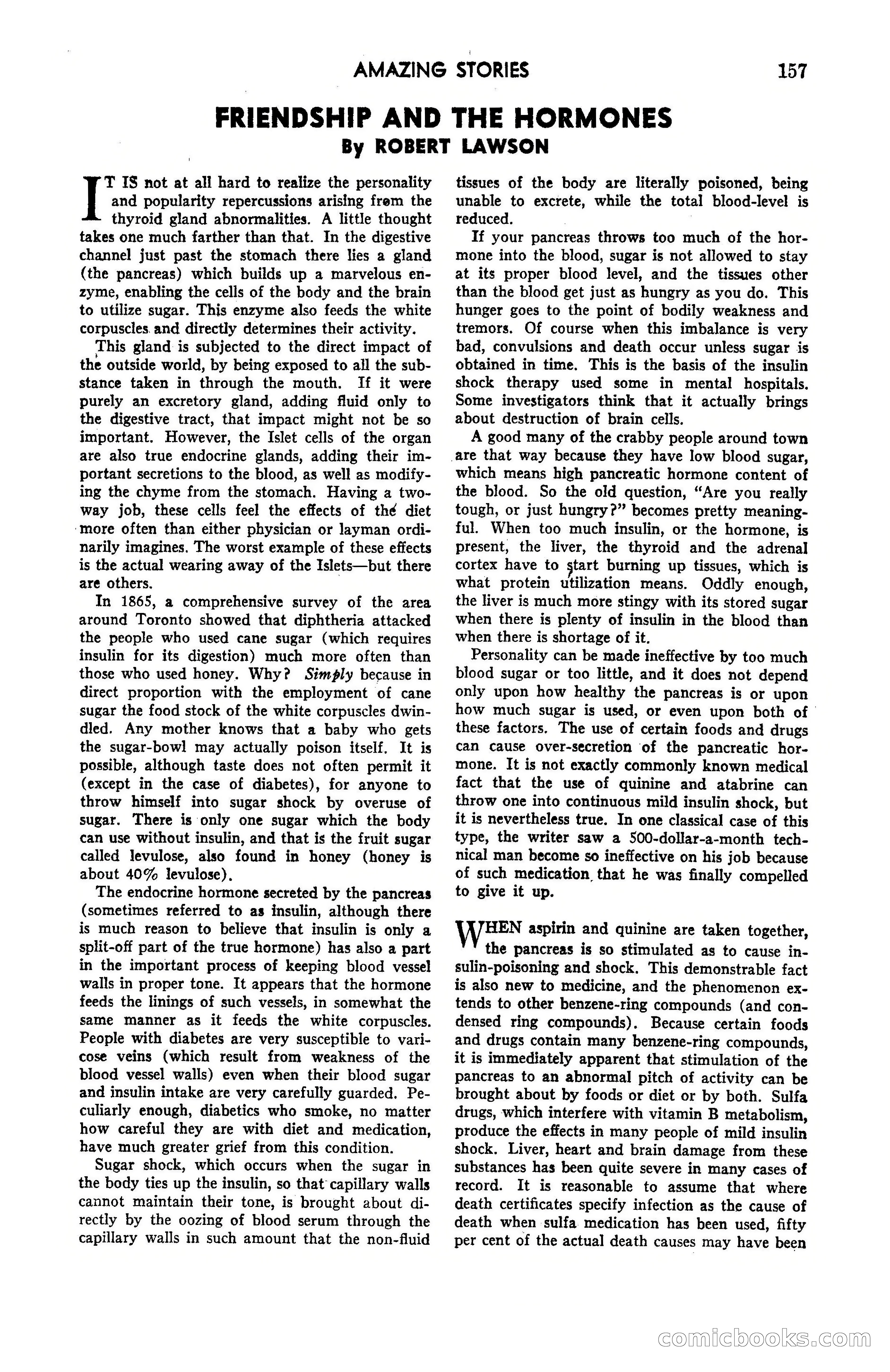 Amazing Stories, May 1947 — page 157 of 180