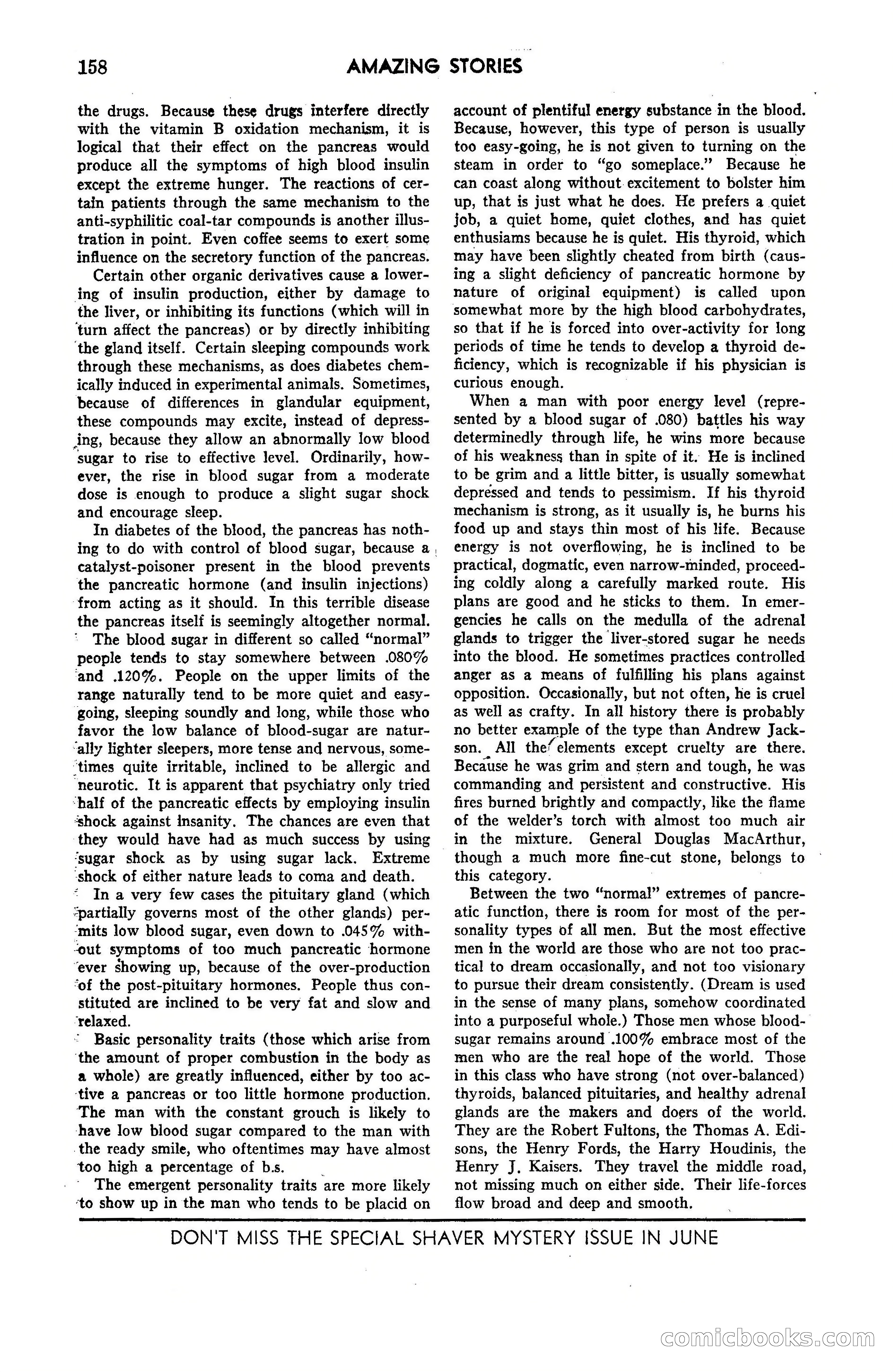 Amazing Stories, May 1947 — page 158 of 180