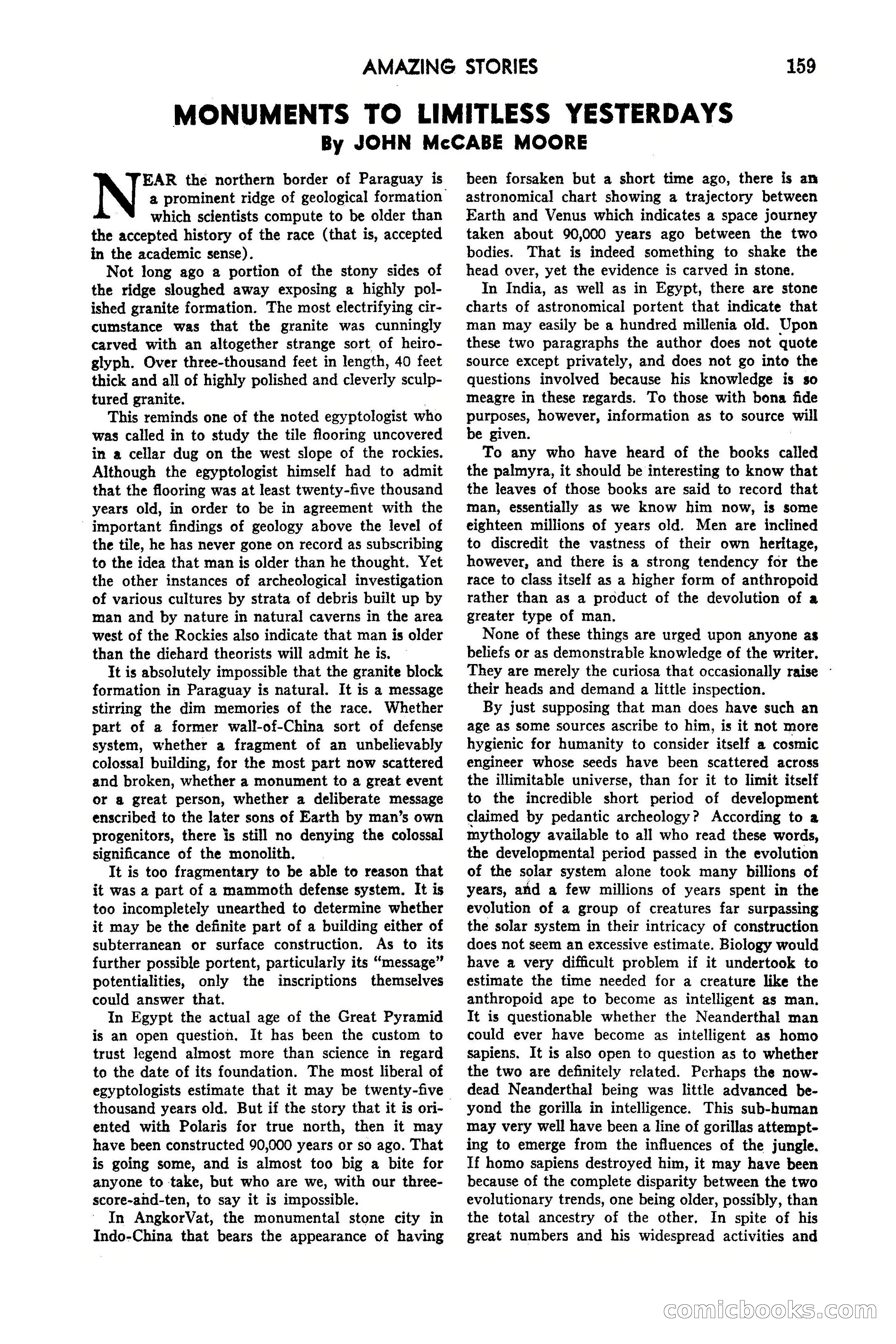 Amazing Stories, May 1947 — page 159 of 180