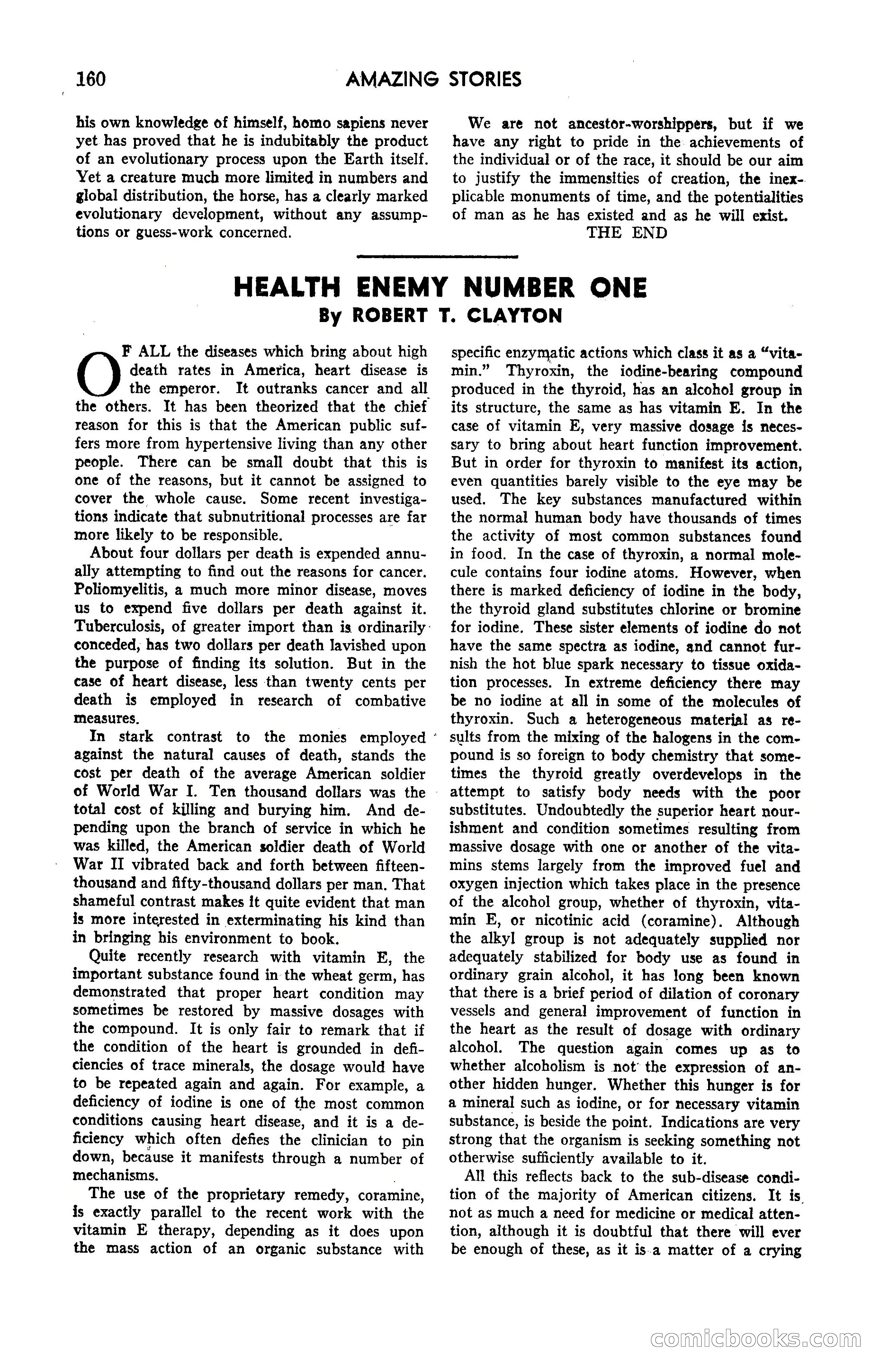 Amazing Stories, May 1947 — page 160 of 180