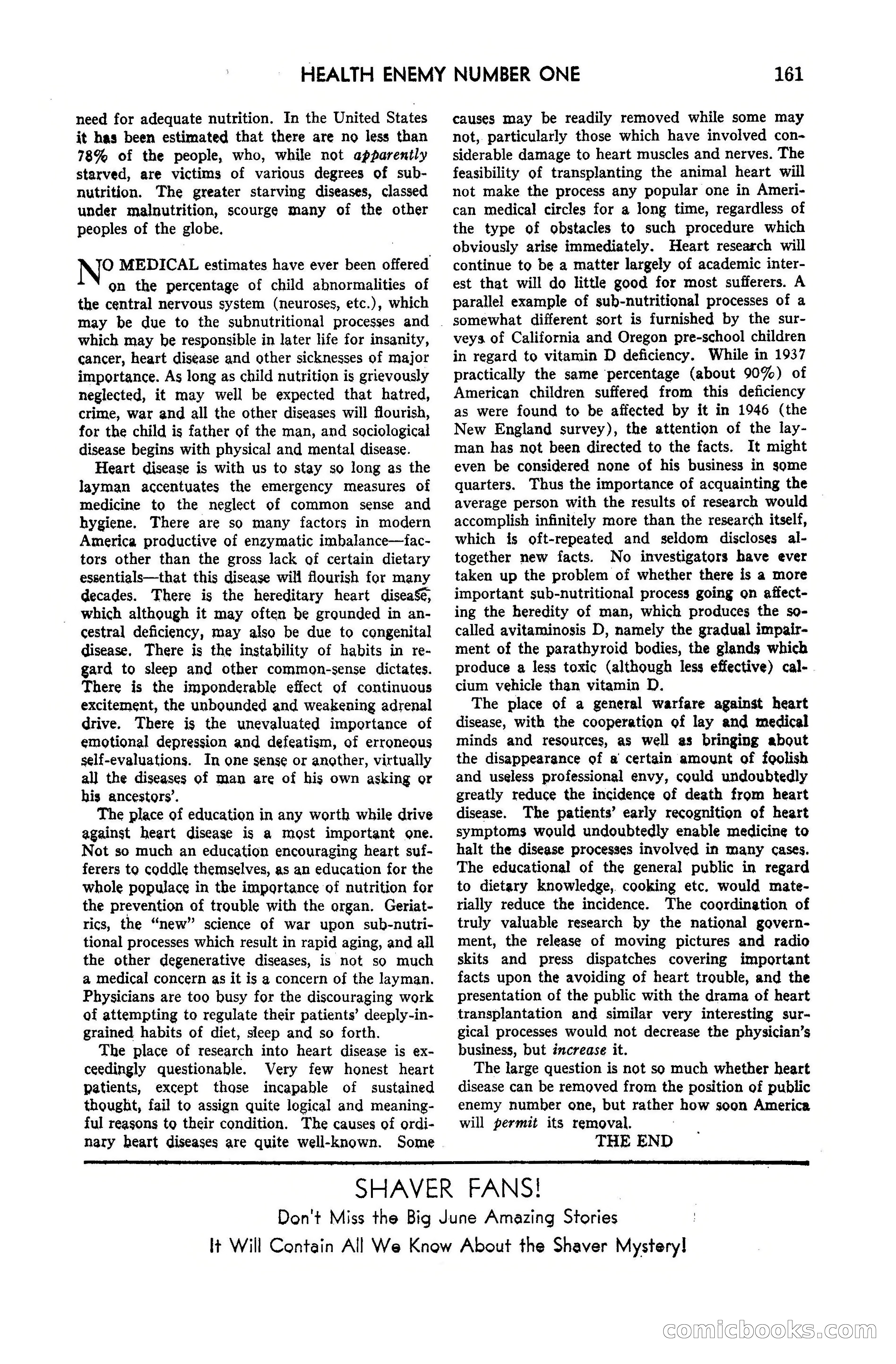 Amazing Stories, May 1947 — page 161 of 180