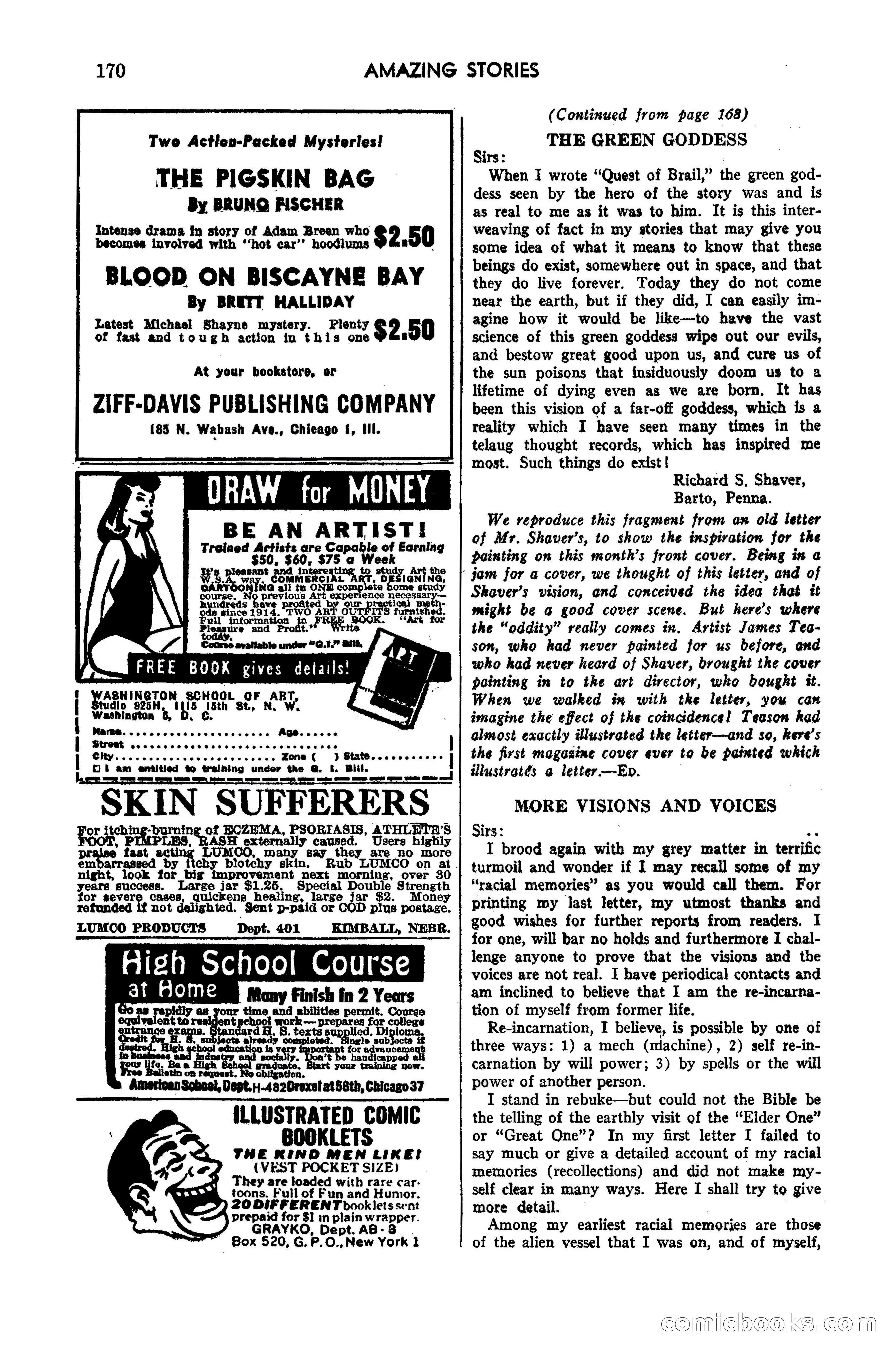 Amazing Stories, May 1947 — page 170 of 180