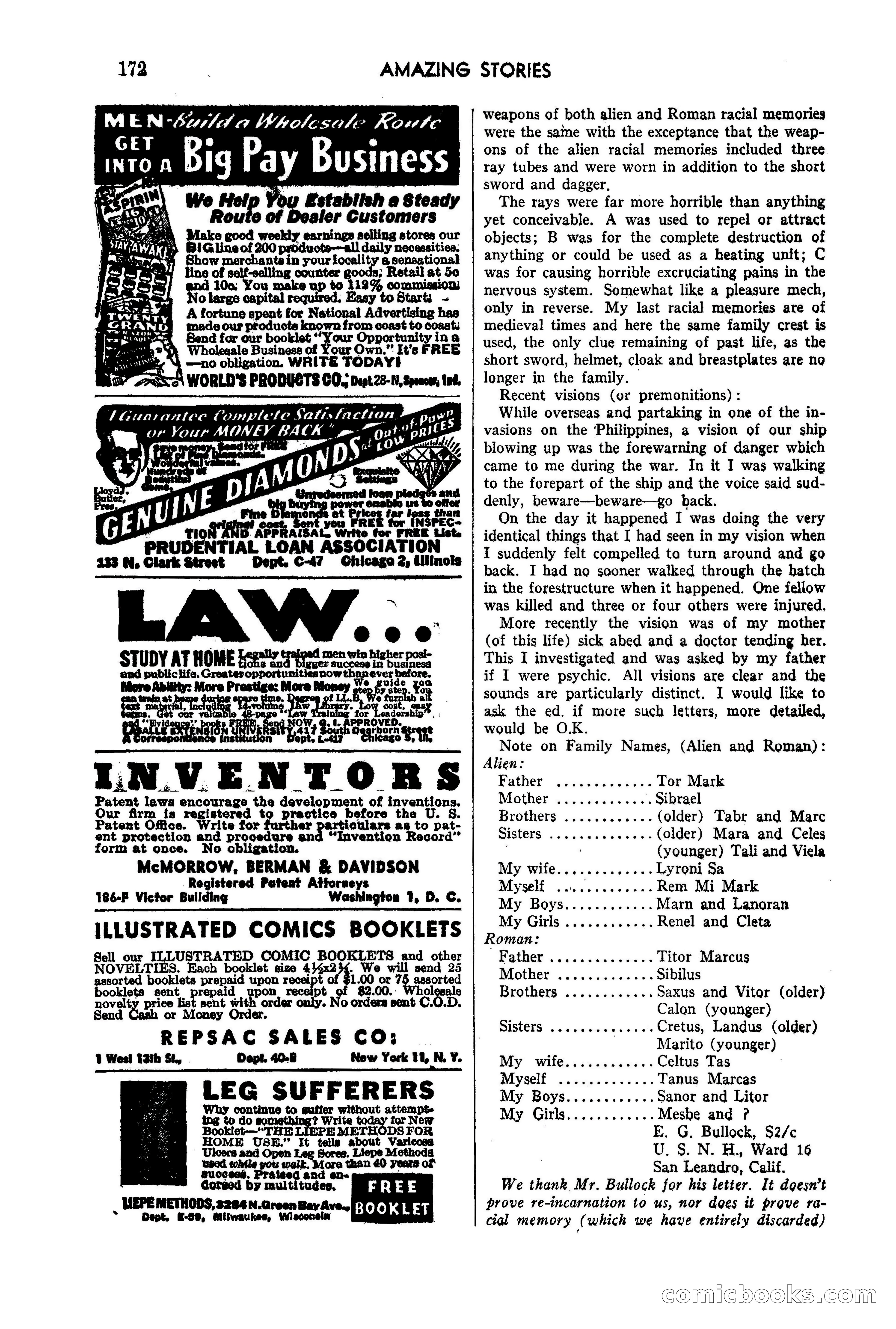 Amazing Stories, May 1947 — page 172 of 180