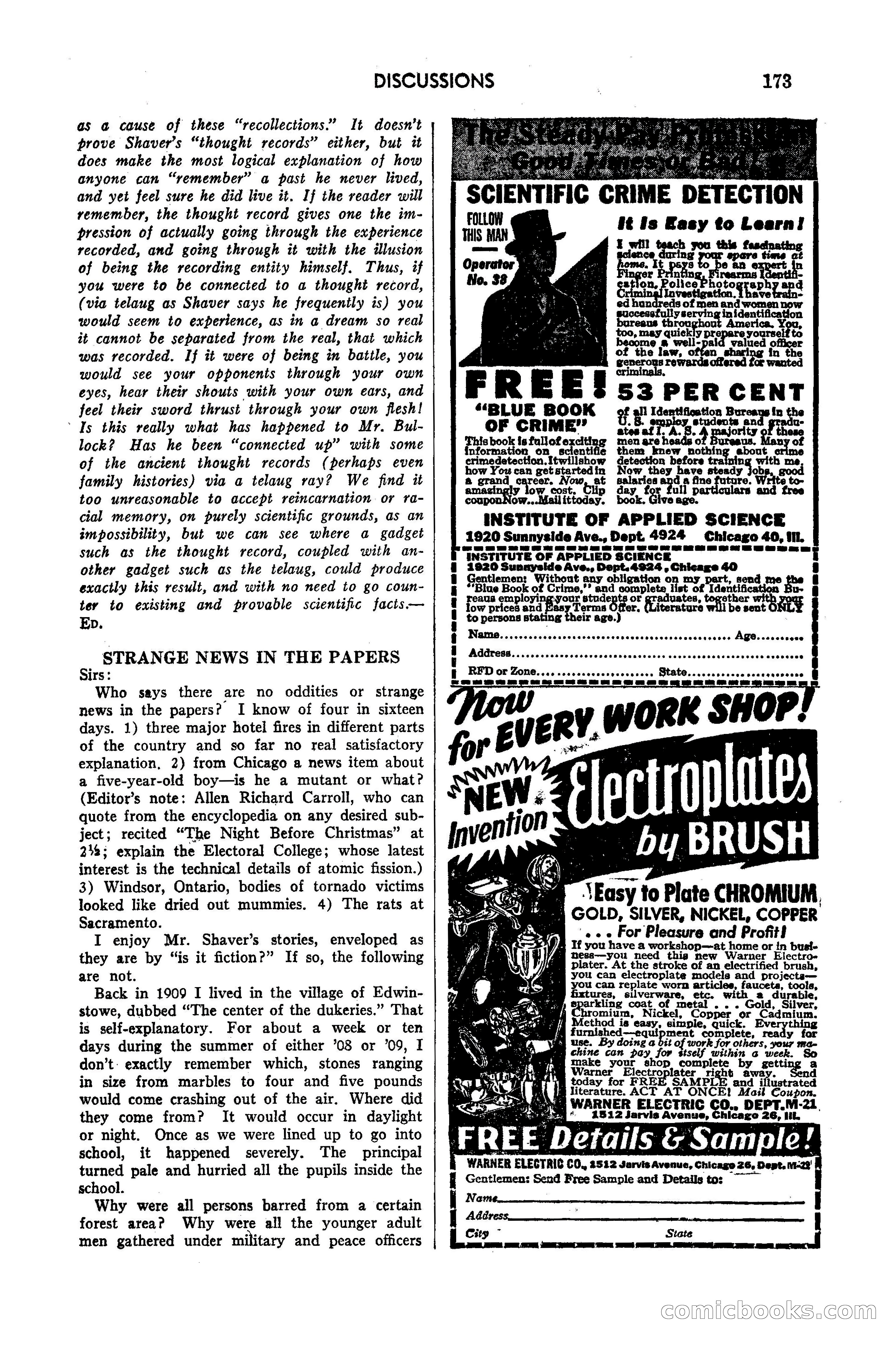 Amazing Stories, May 1947 — page 173 of 180