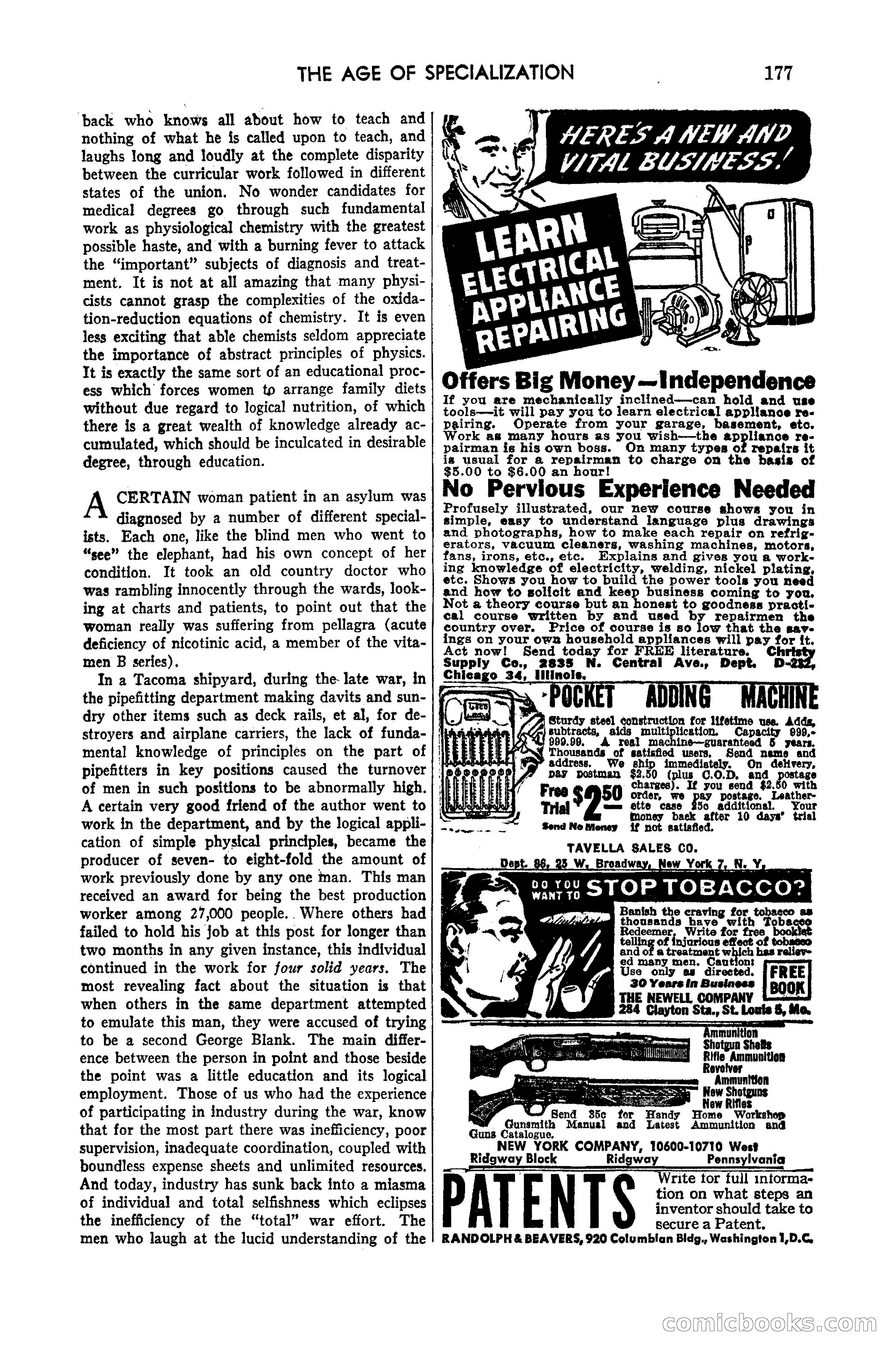 Amazing Stories, May 1947 — page 177 of 180