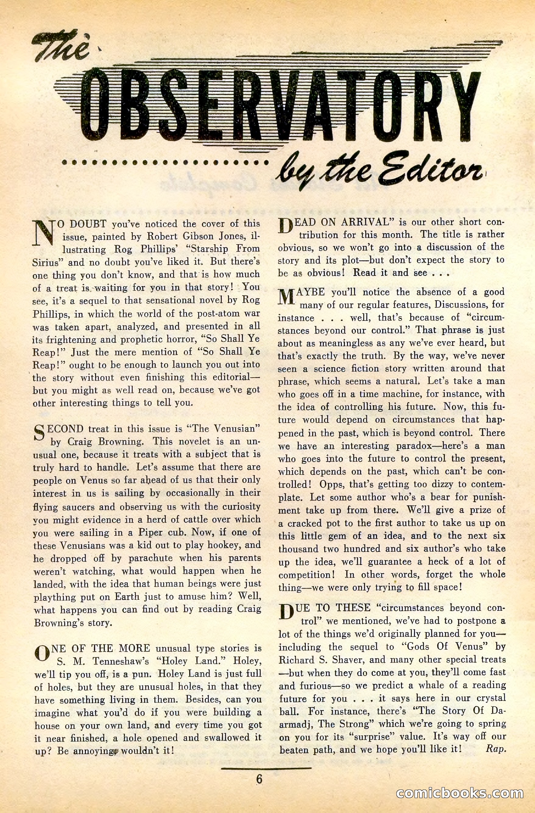 Amazing Stories, August 1948 — page 5 of 161