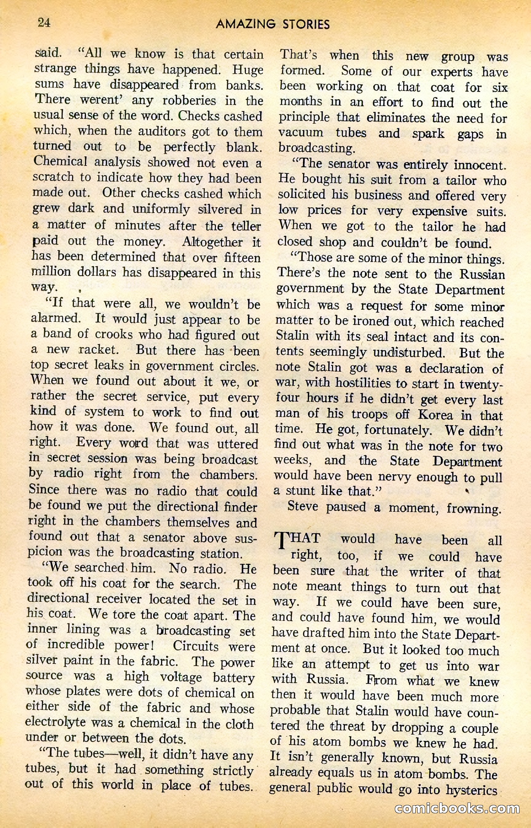 Amazing Stories, August 1948 — page 23 of 161