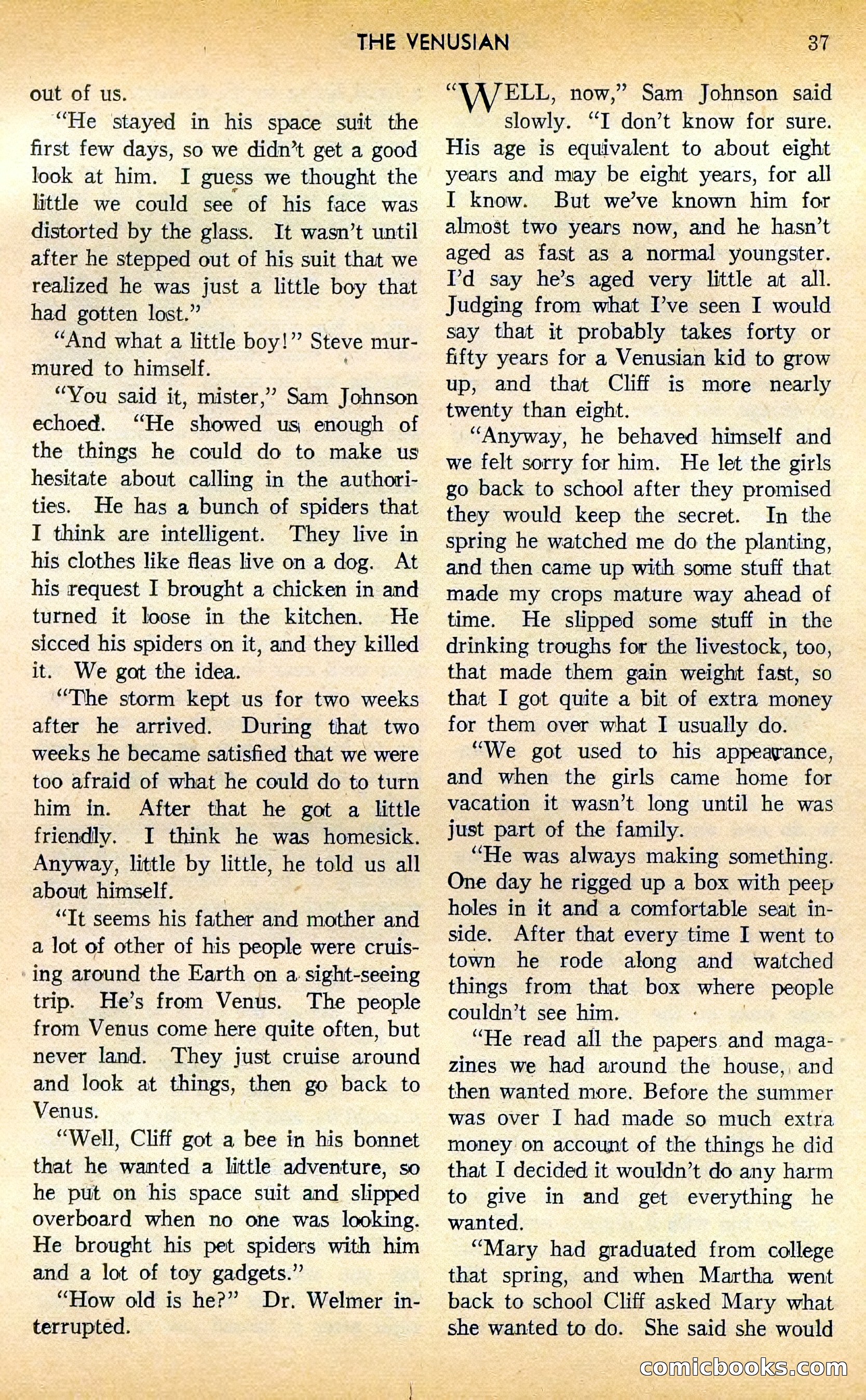Amazing Stories, August 1948 — page 36 of 161