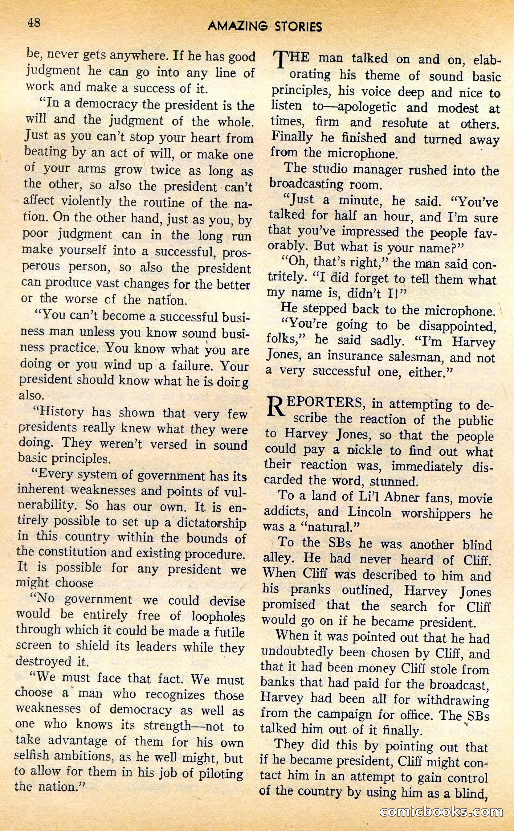 Amazing Stories, August 1948 — page 47 of 161
