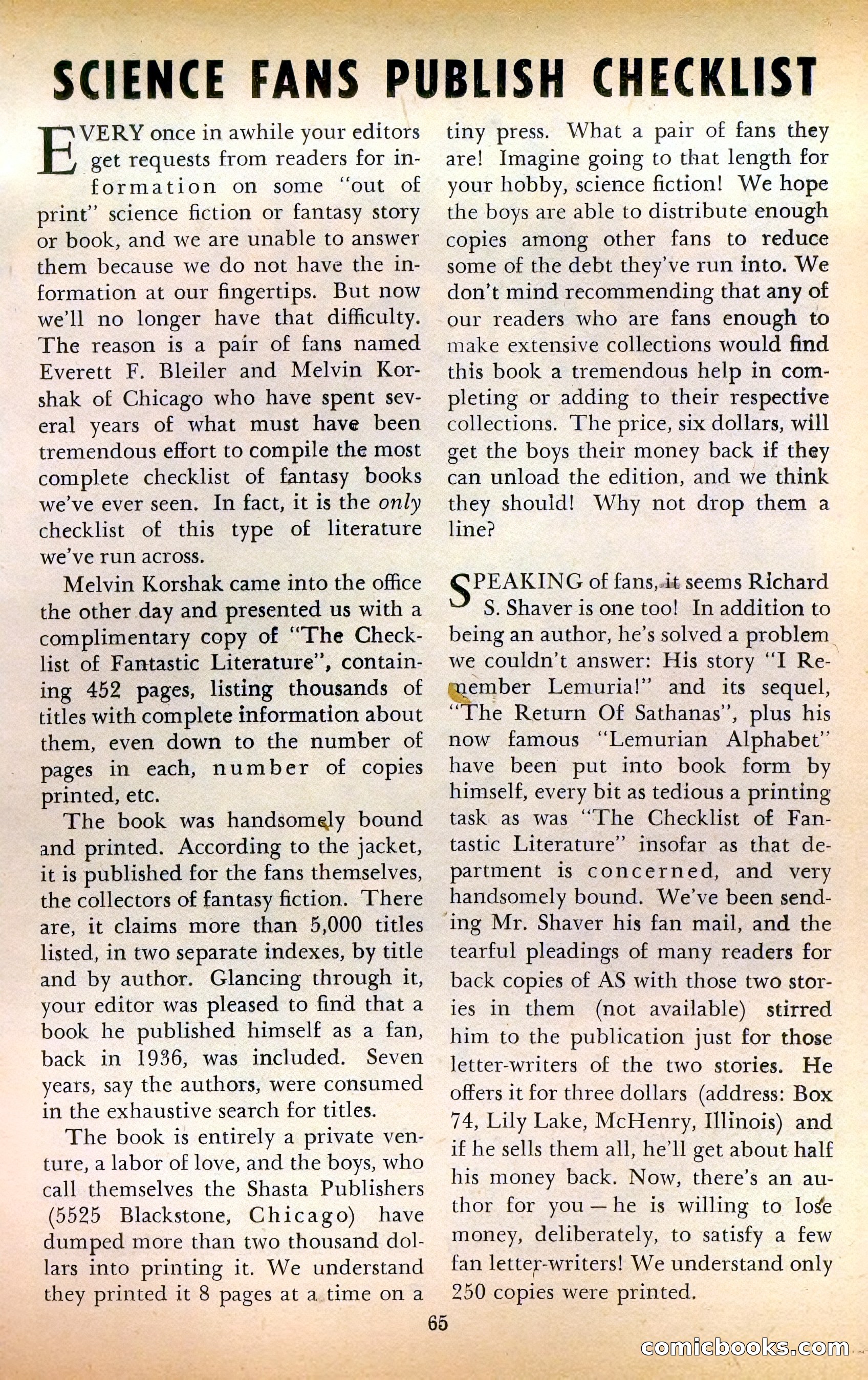 Amazing Stories, August 1948 — page 64 of 161