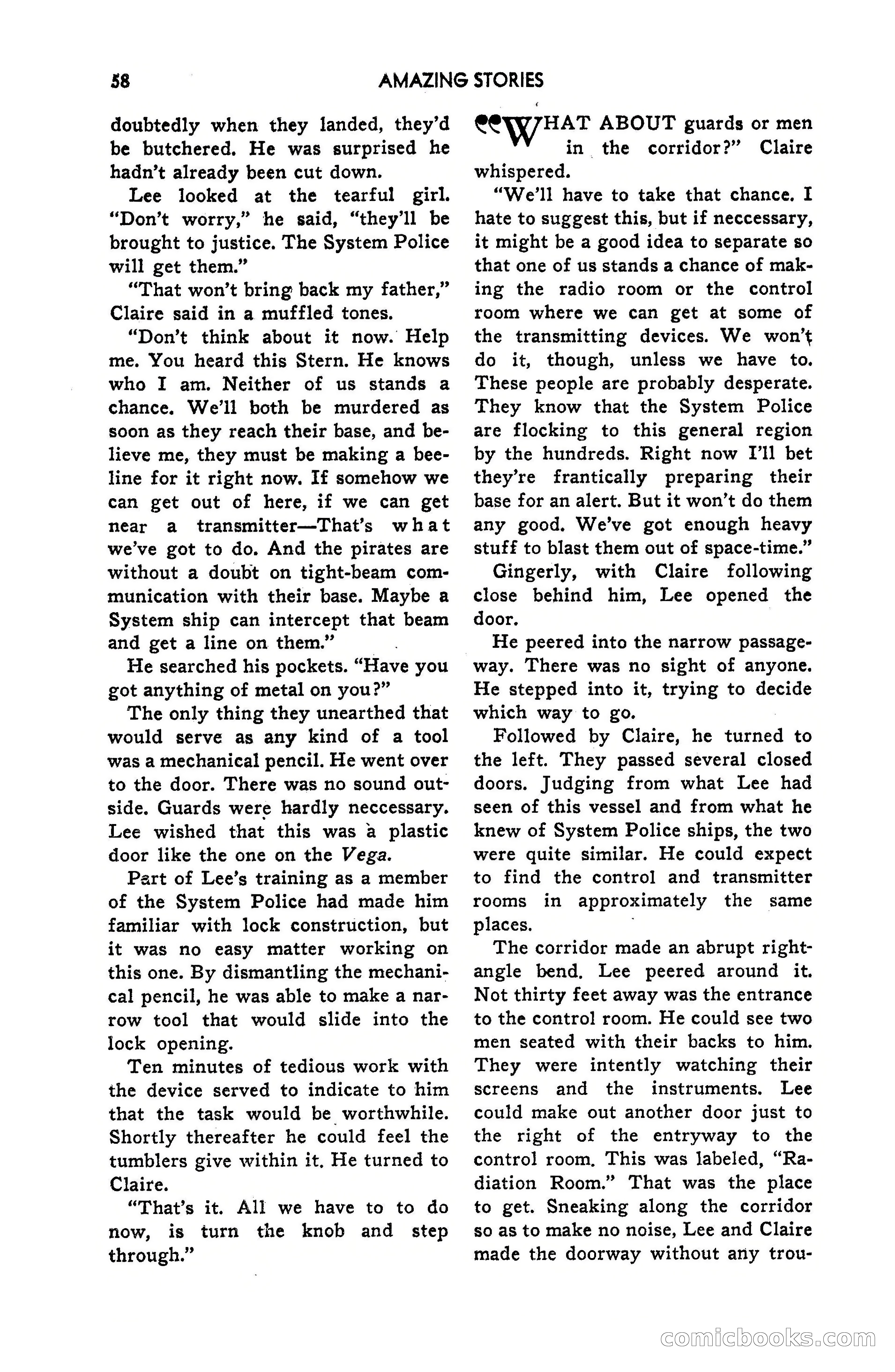 Amazing Stories, July 1949 — page 58 of 149