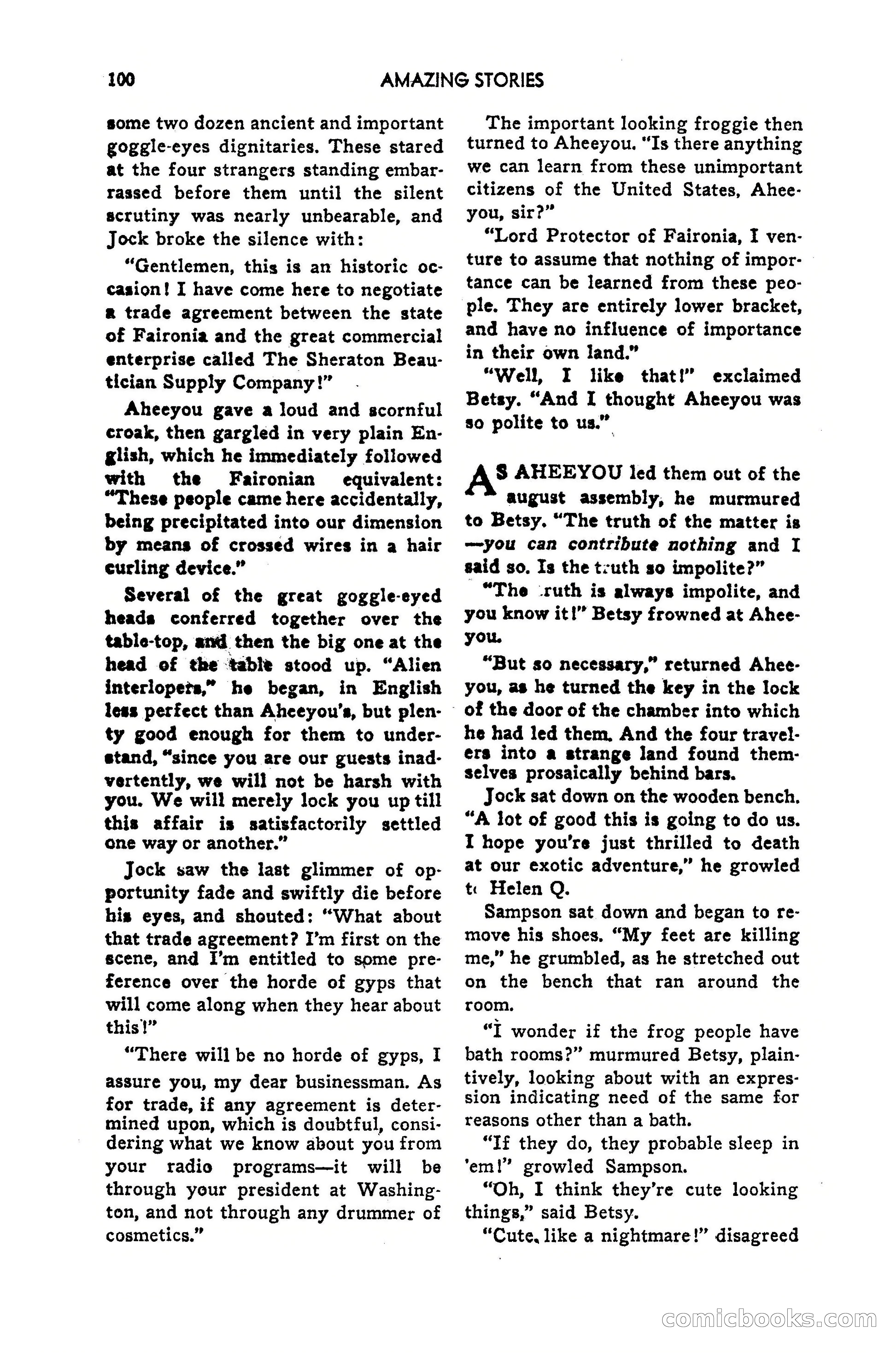 Amazing Stories, July 1949 — page 100 of 149
