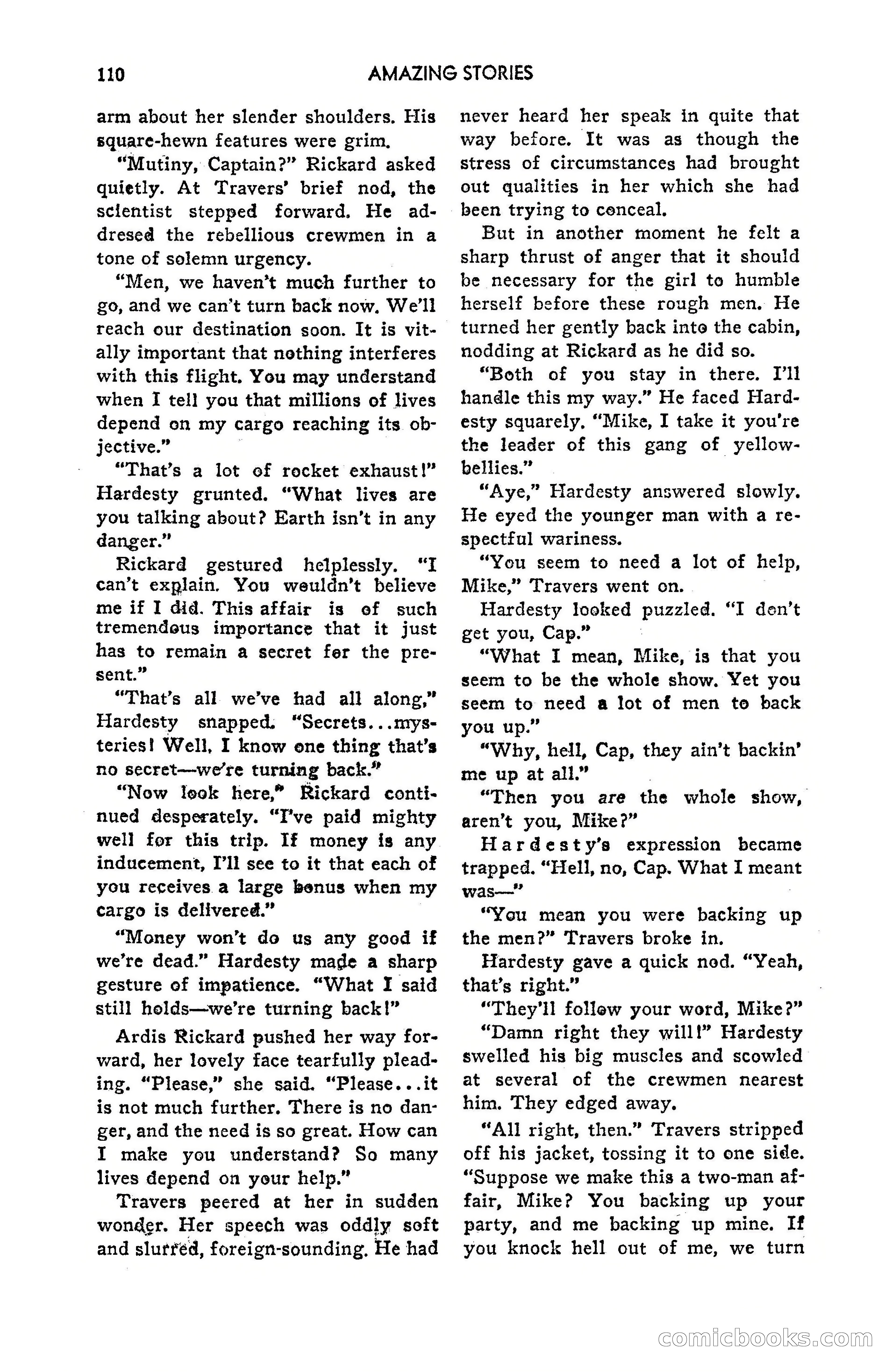 Amazing Stories, July 1949 — page 110 of 149