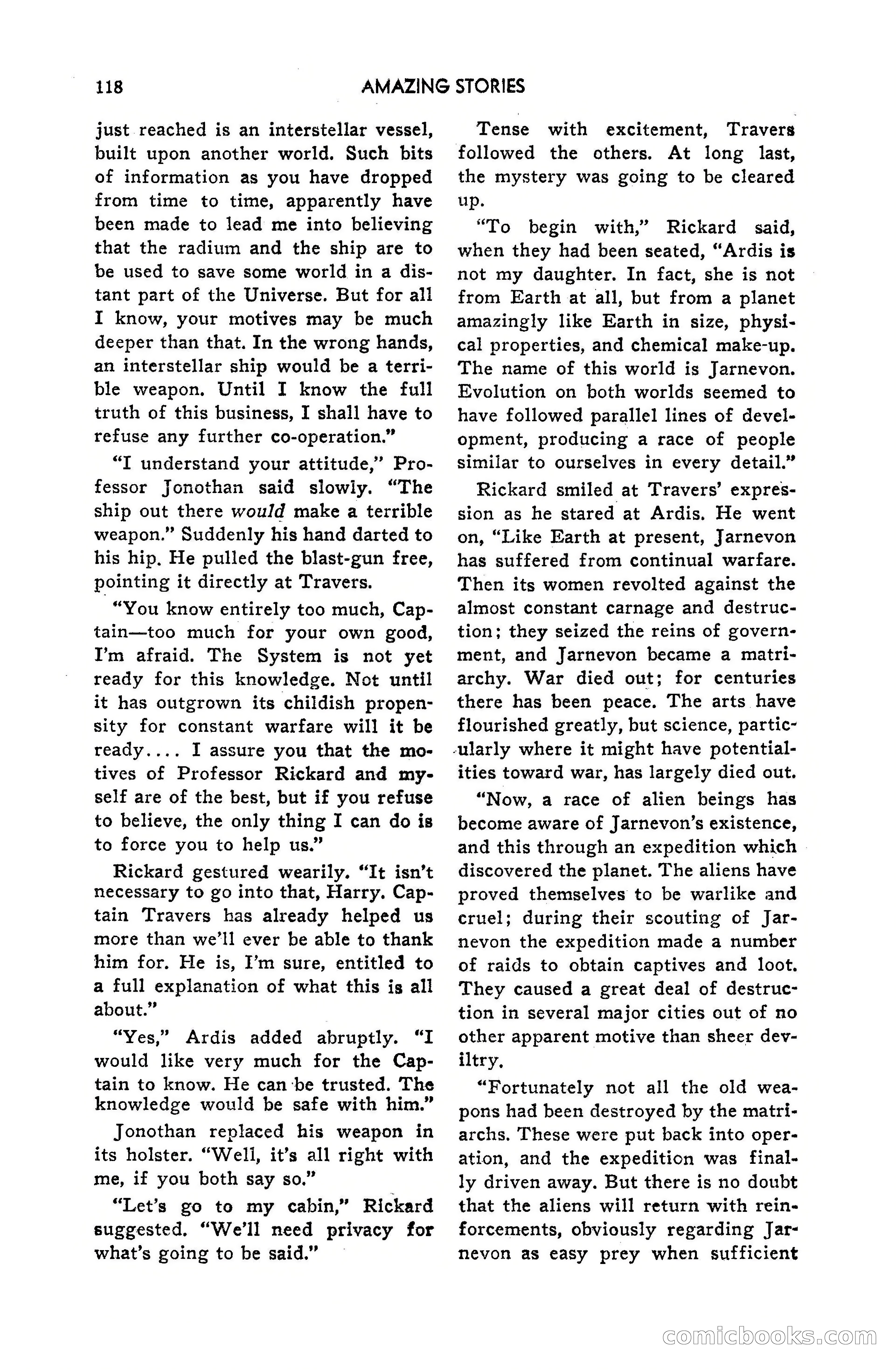 Amazing Stories, July 1949 — page 118 of 149