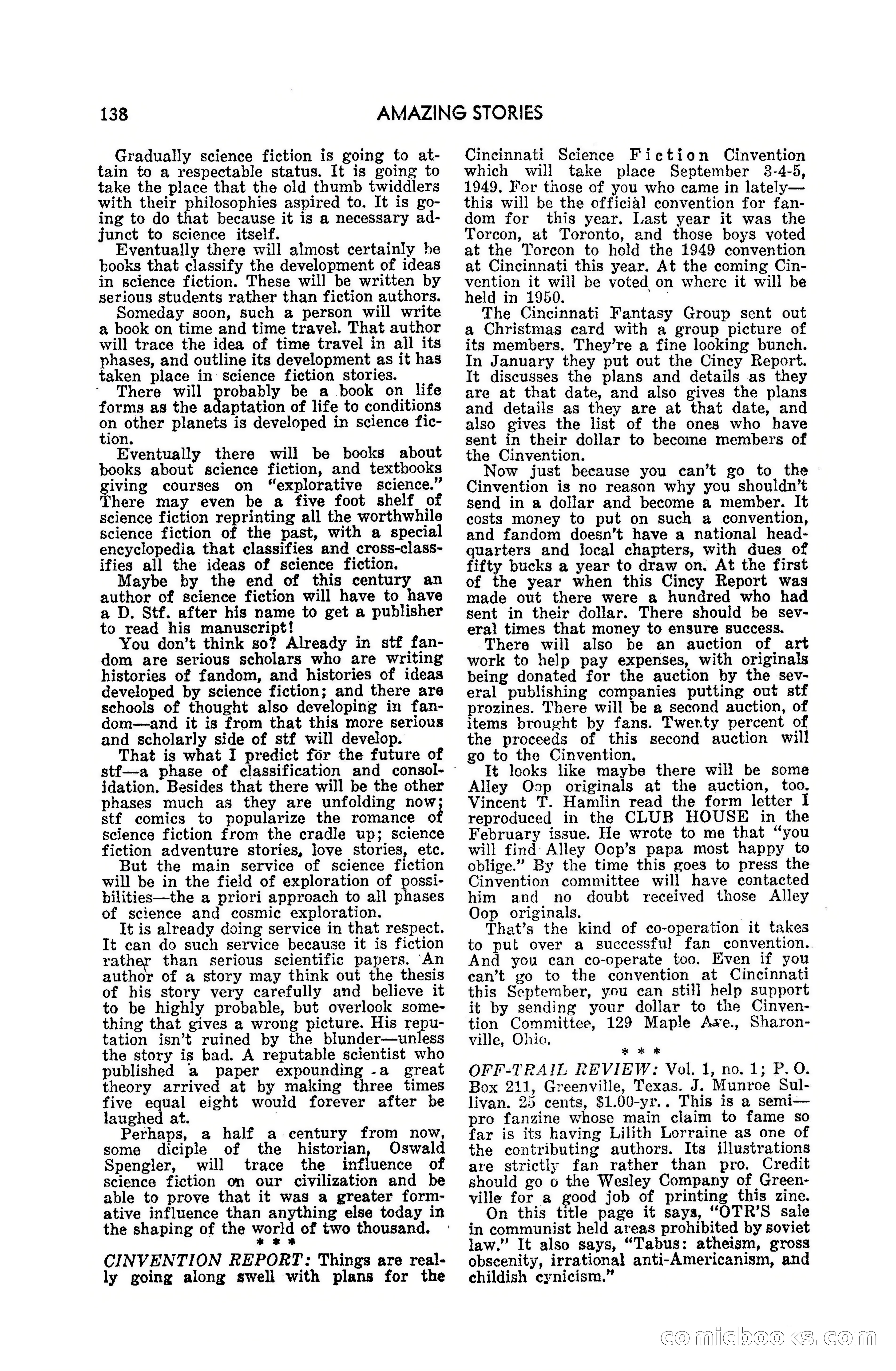 Amazing Stories, July 1949 — page 138 of 149