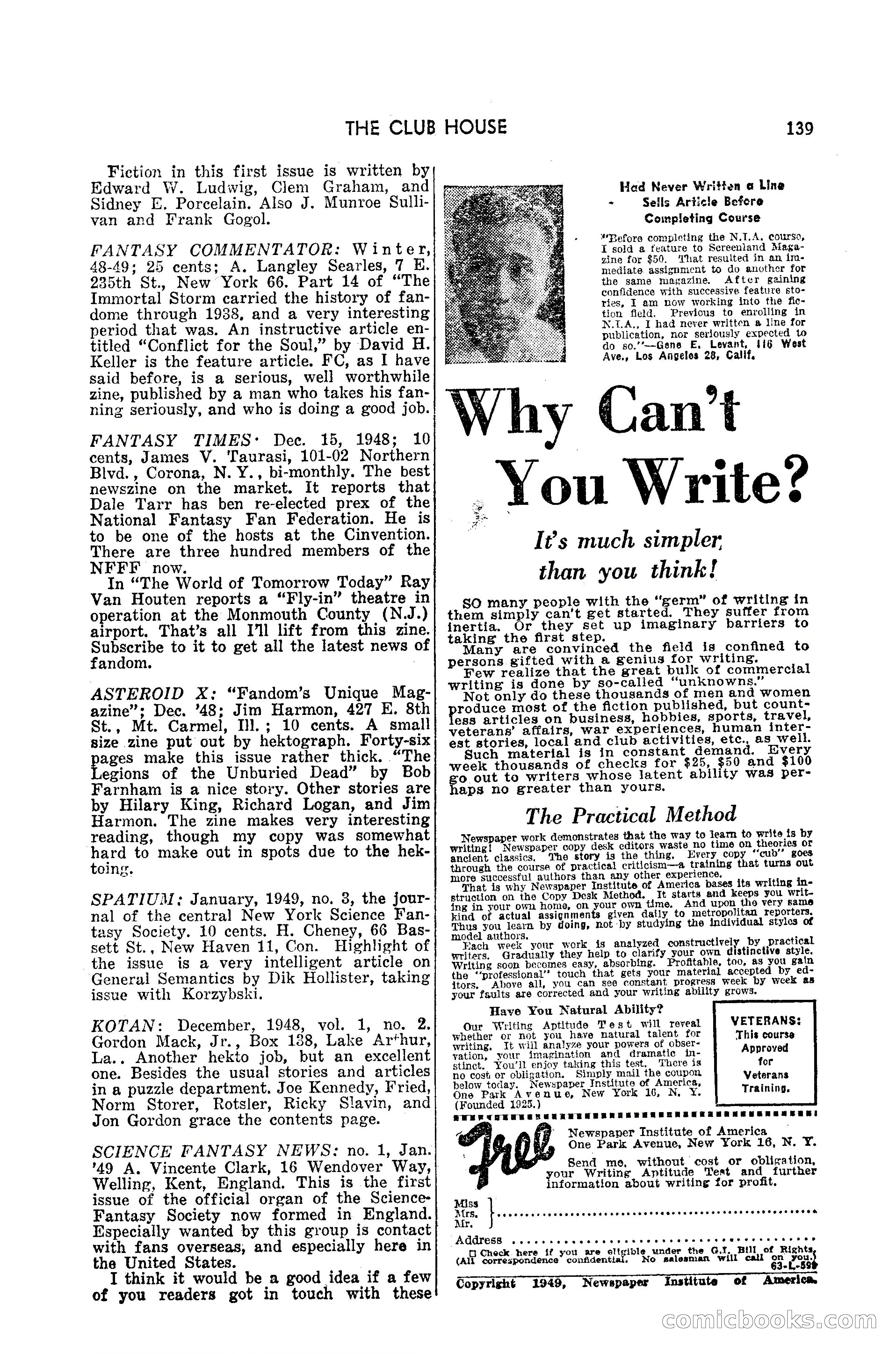 Amazing Stories, July 1949 — page 139 of 149