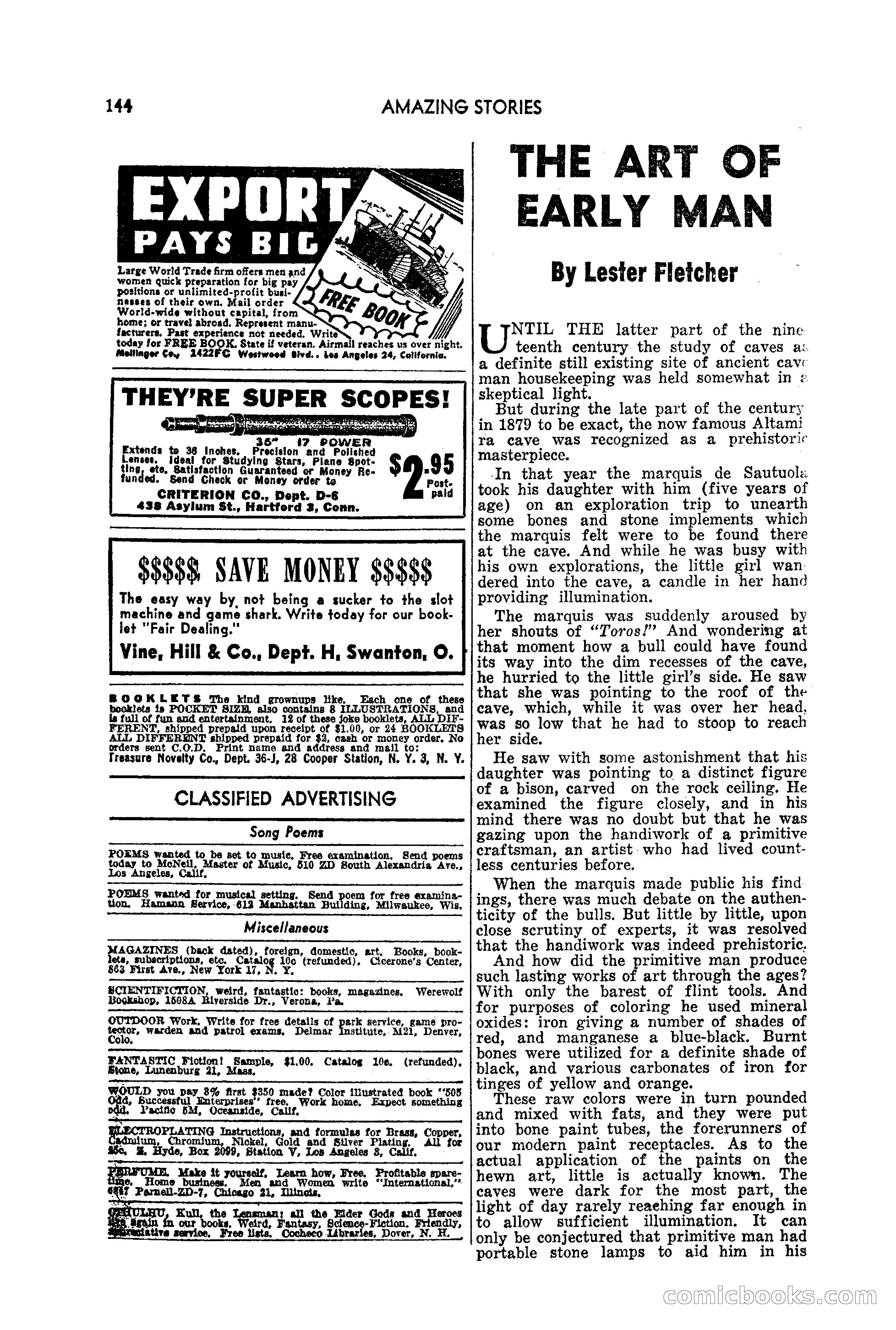 Amazing Stories, July 1949 — page 144 of 149
