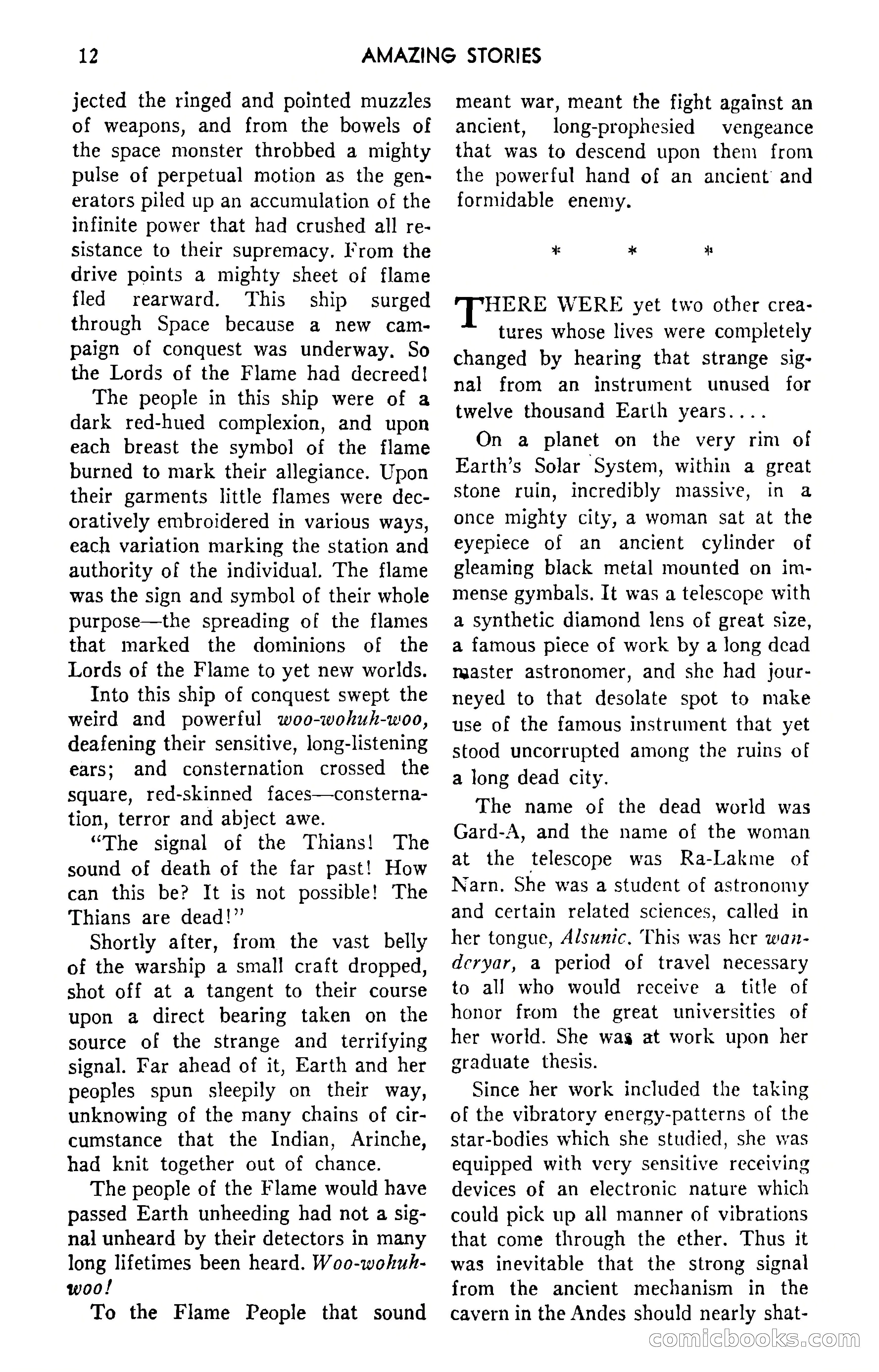 Amazing Stories, September 1951 — page 12 of 166