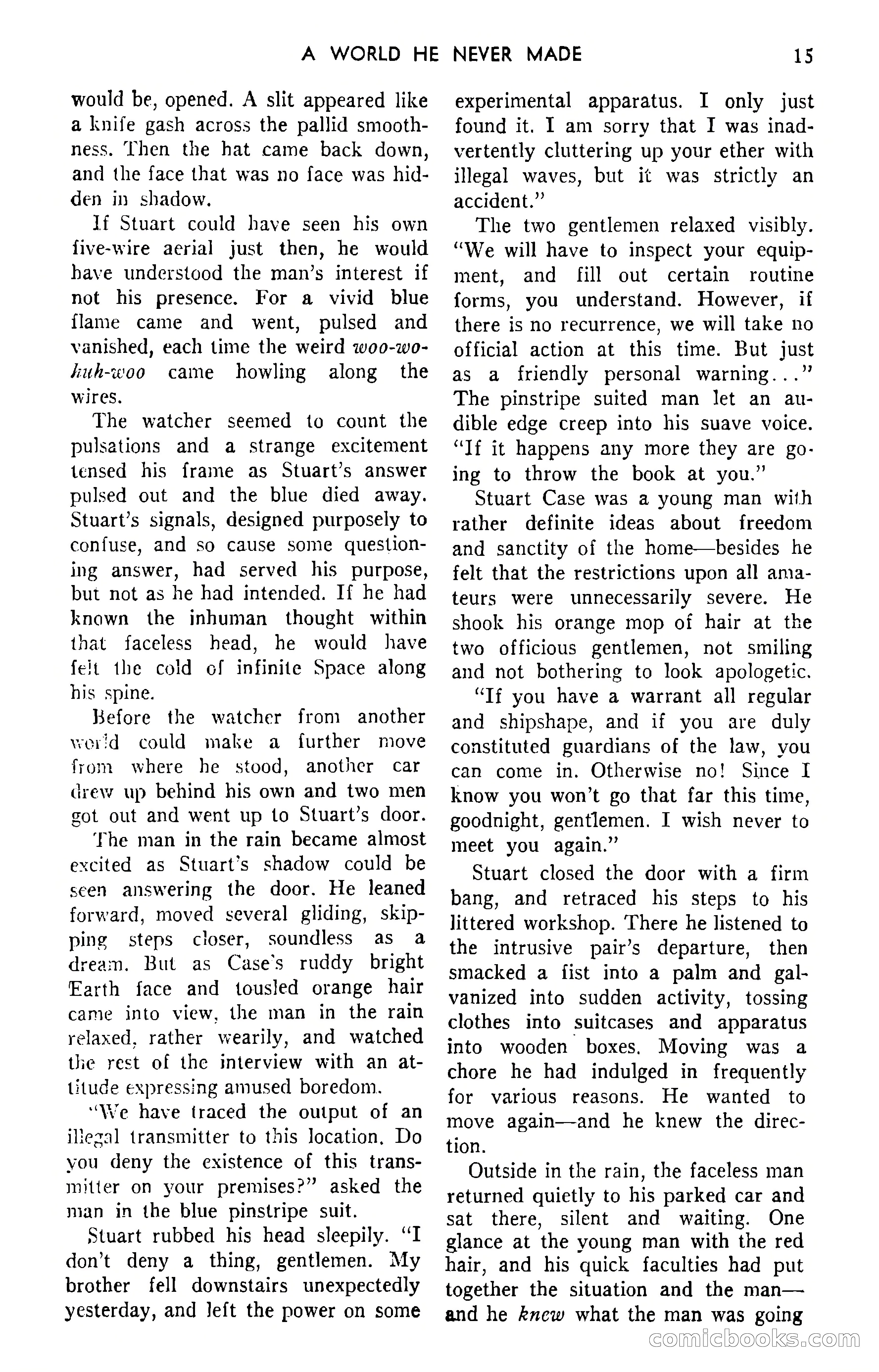Amazing Stories, September 1951 — page 15 of 166
