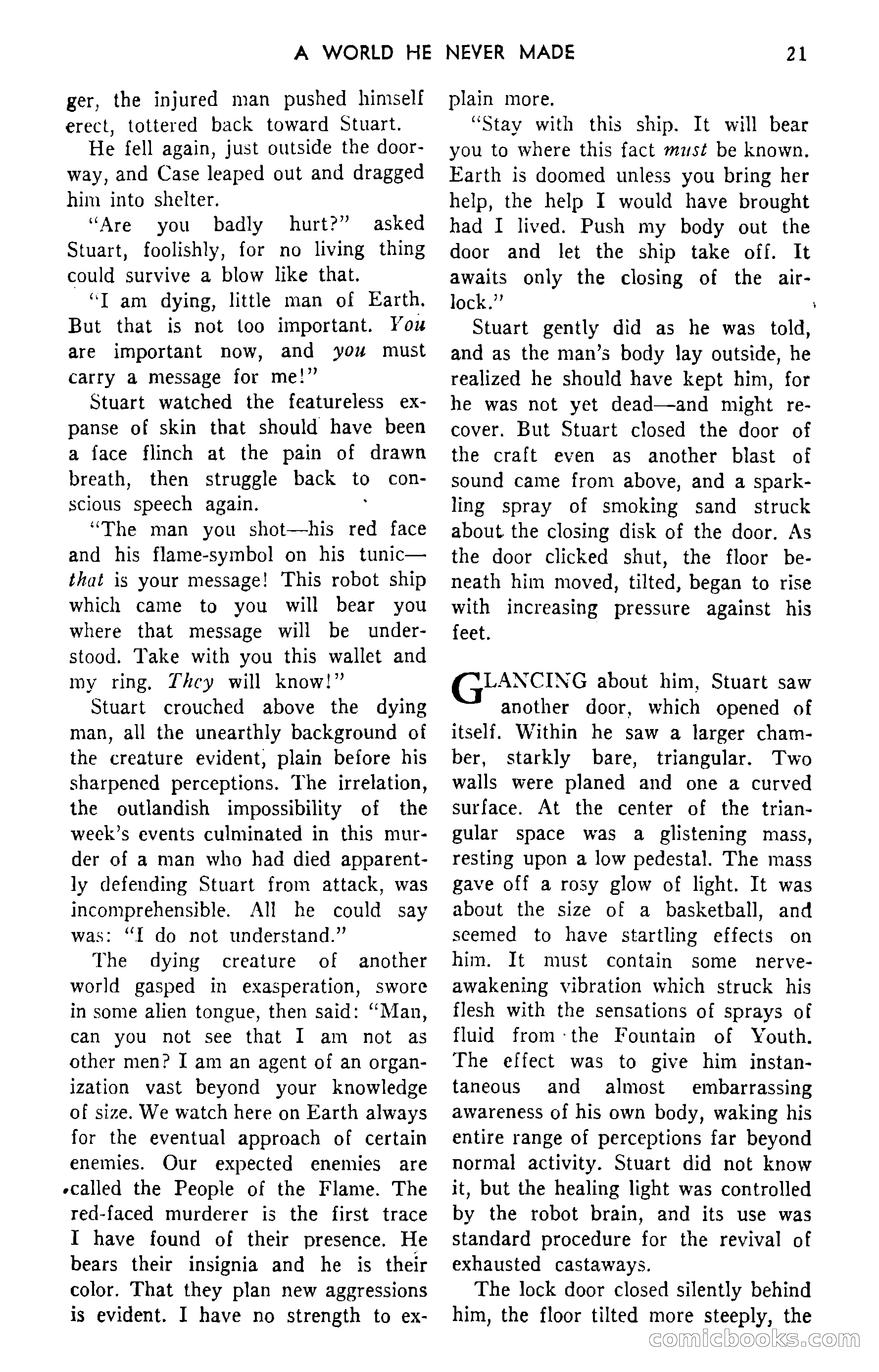 Amazing Stories, September 1951 — page 21 of 166