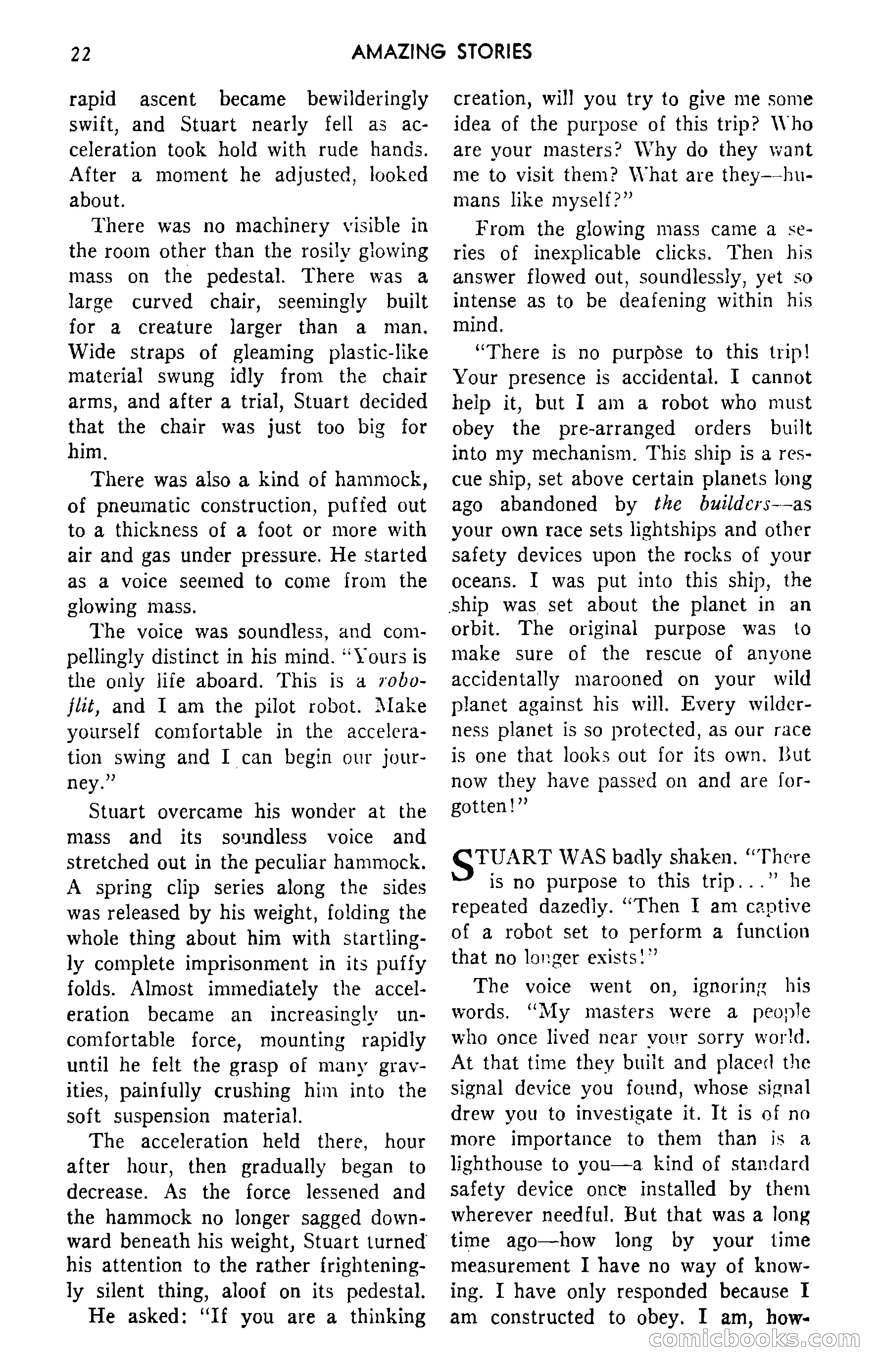 Amazing Stories, September 1951 — page 22 of 166
