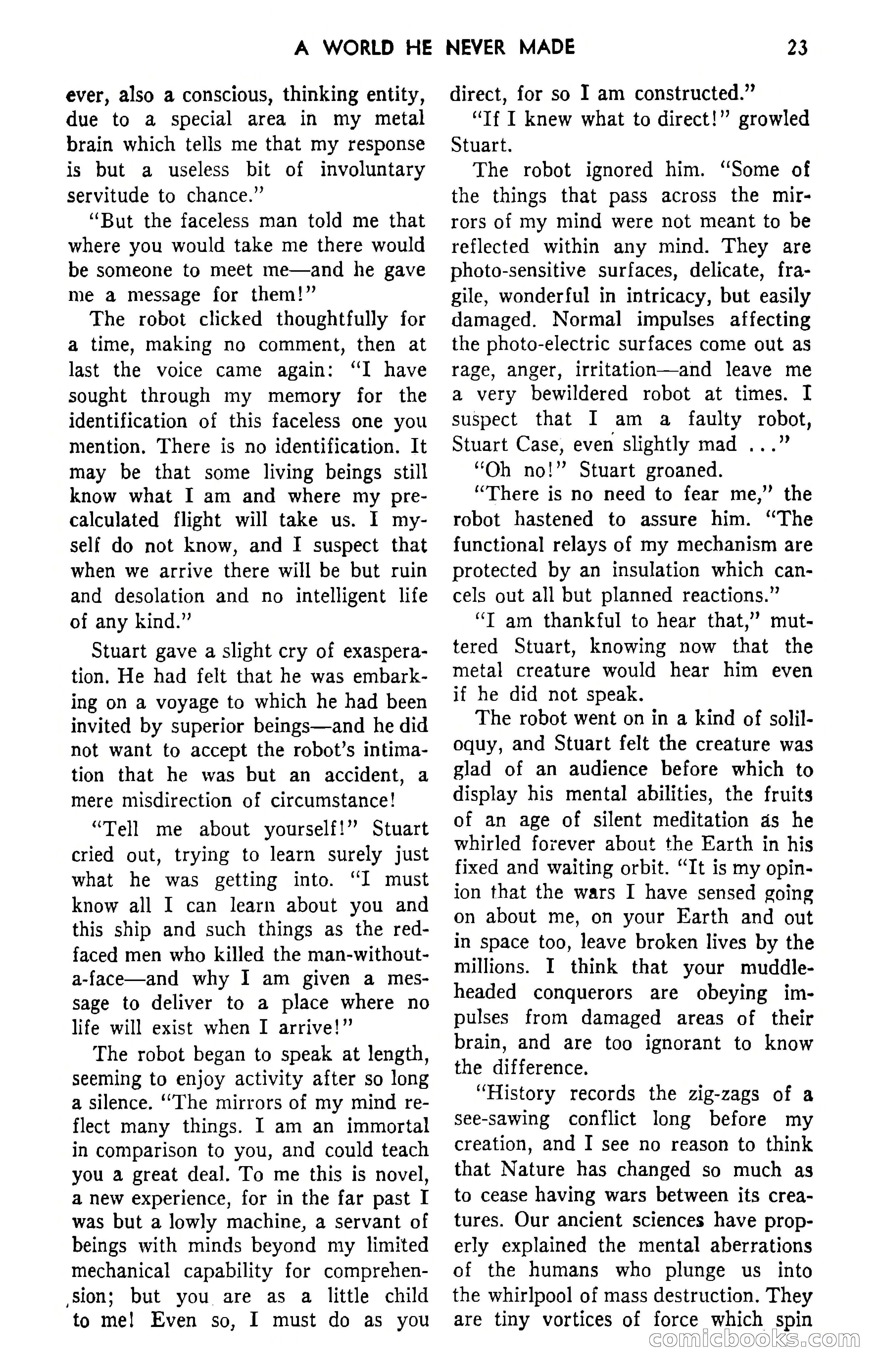Amazing Stories, September 1951 — page 23 of 166