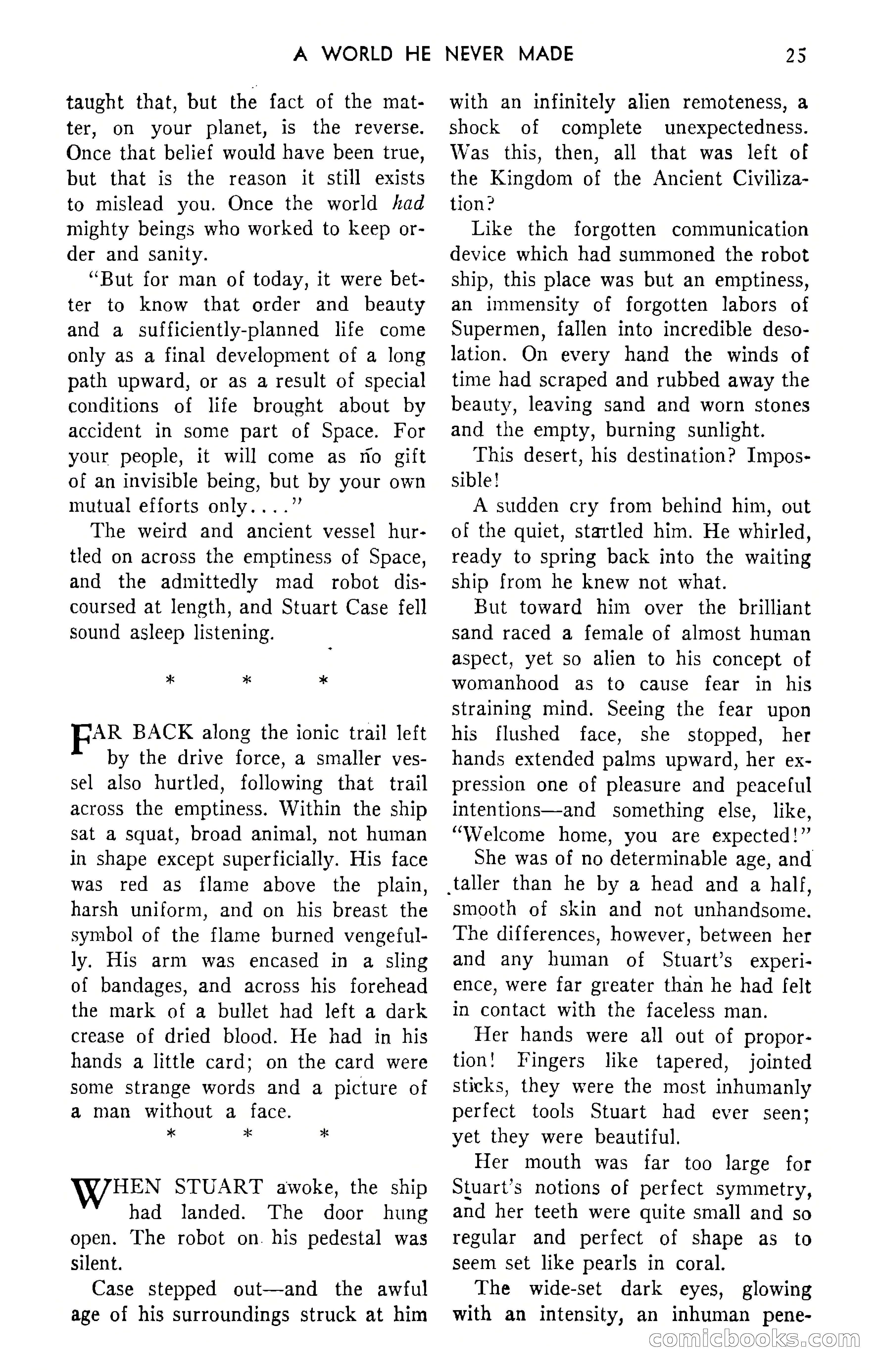 Amazing Stories, September 1951 — page 25 of 166