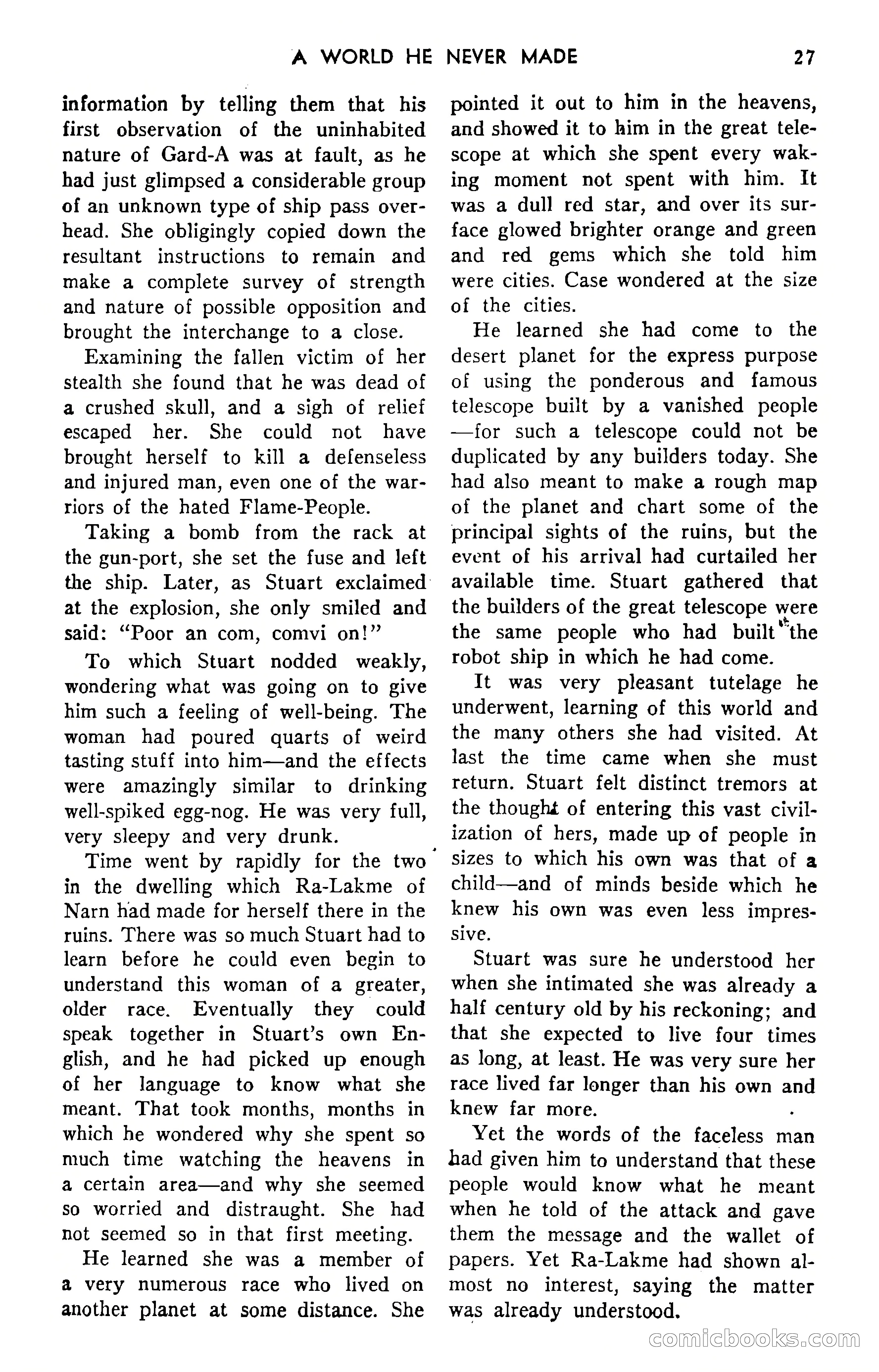 Amazing Stories, September 1951 — page 27 of 166