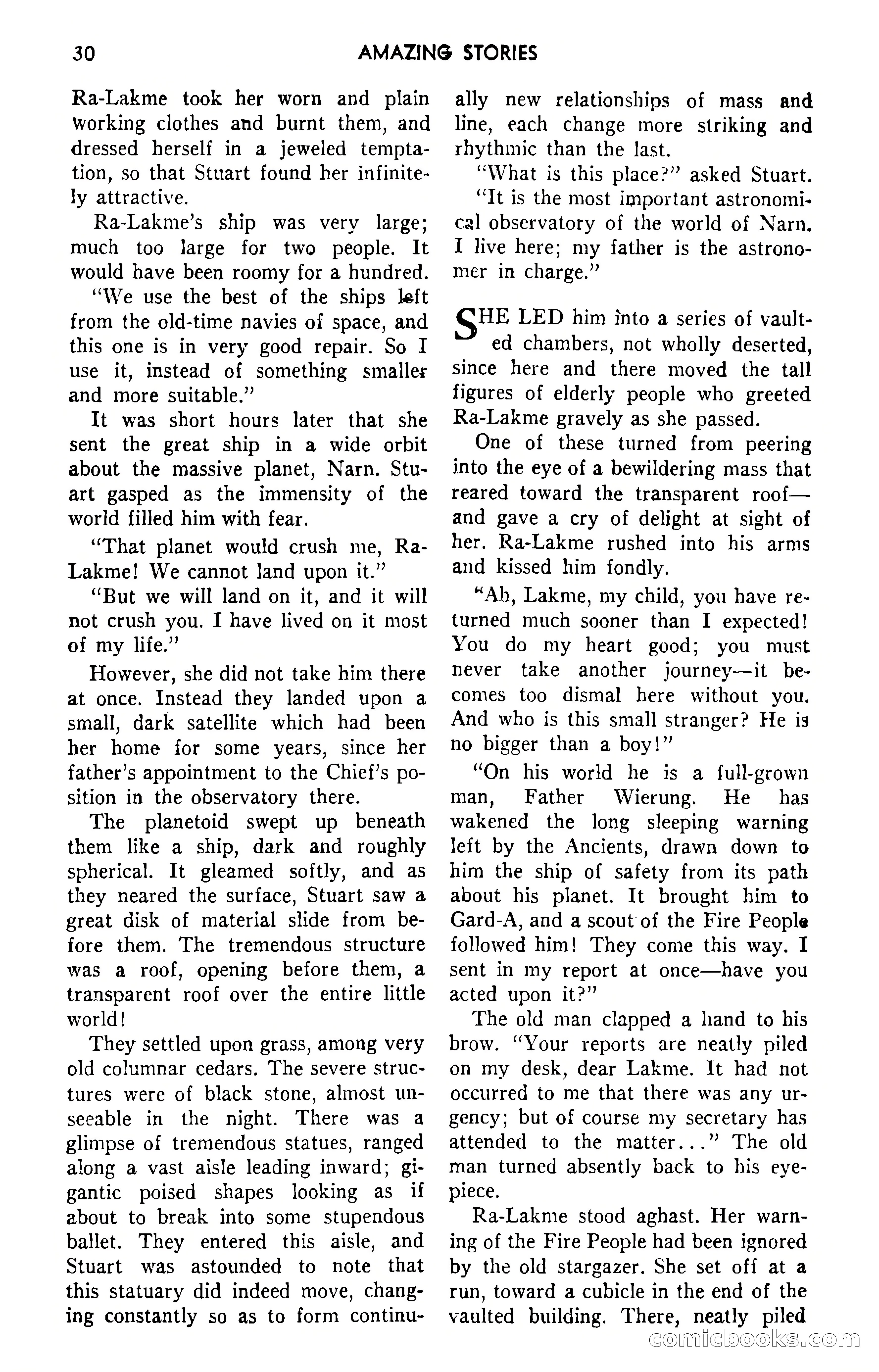 Amazing Stories, September 1951 — page 30 of 166