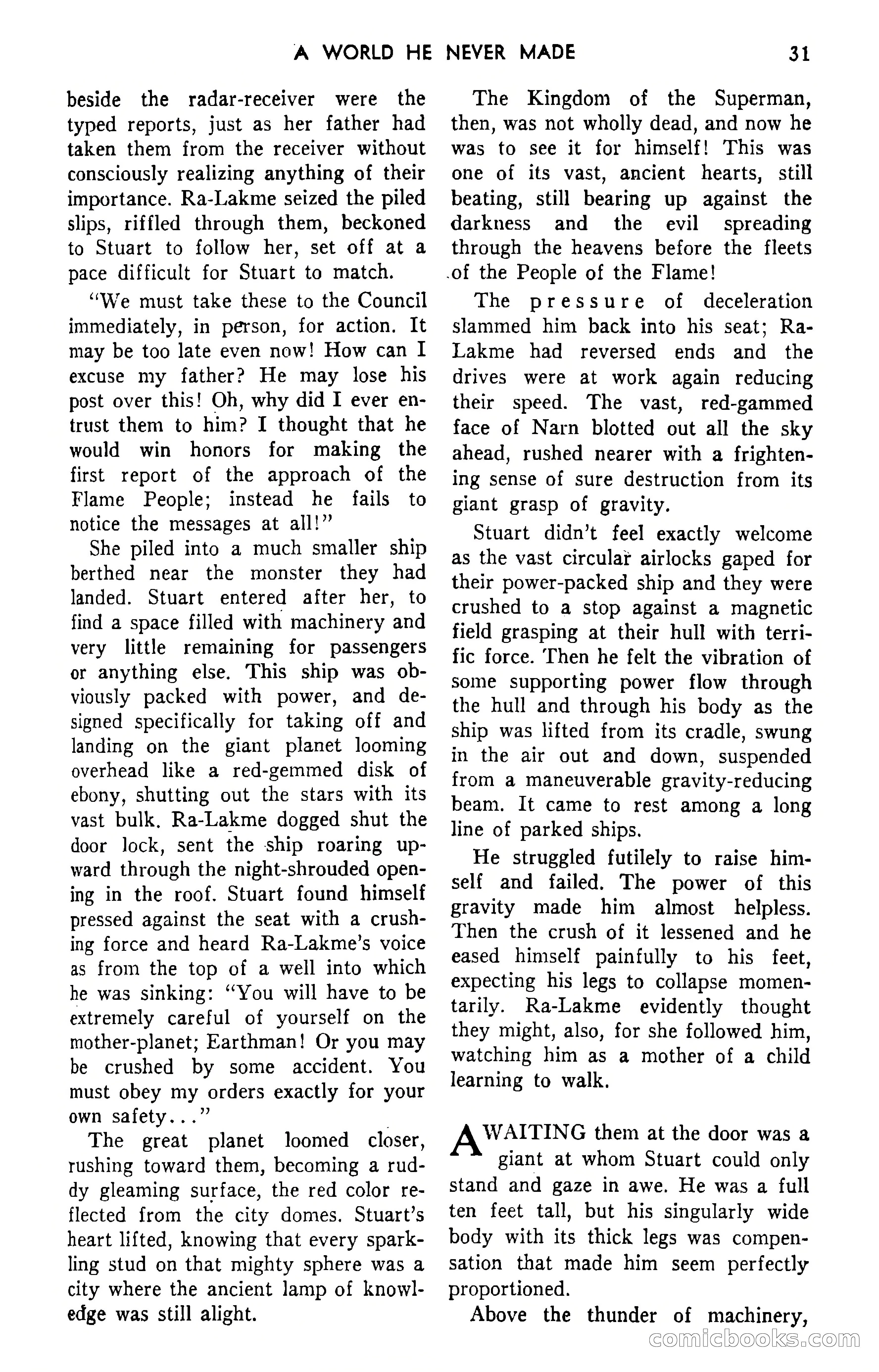 Amazing Stories, September 1951 — page 31 of 166
