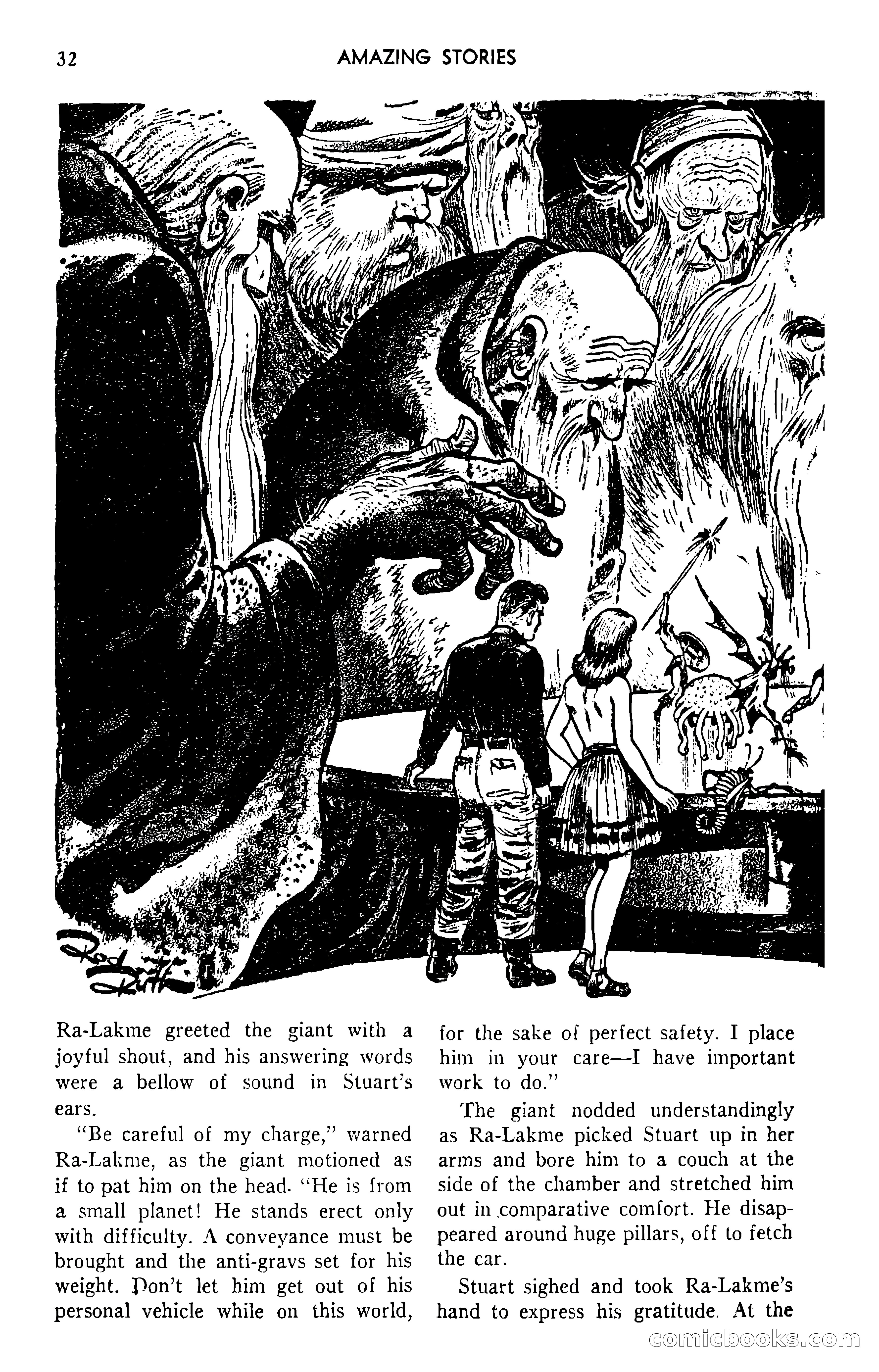 Amazing Stories, September 1951 — page 32 of 166