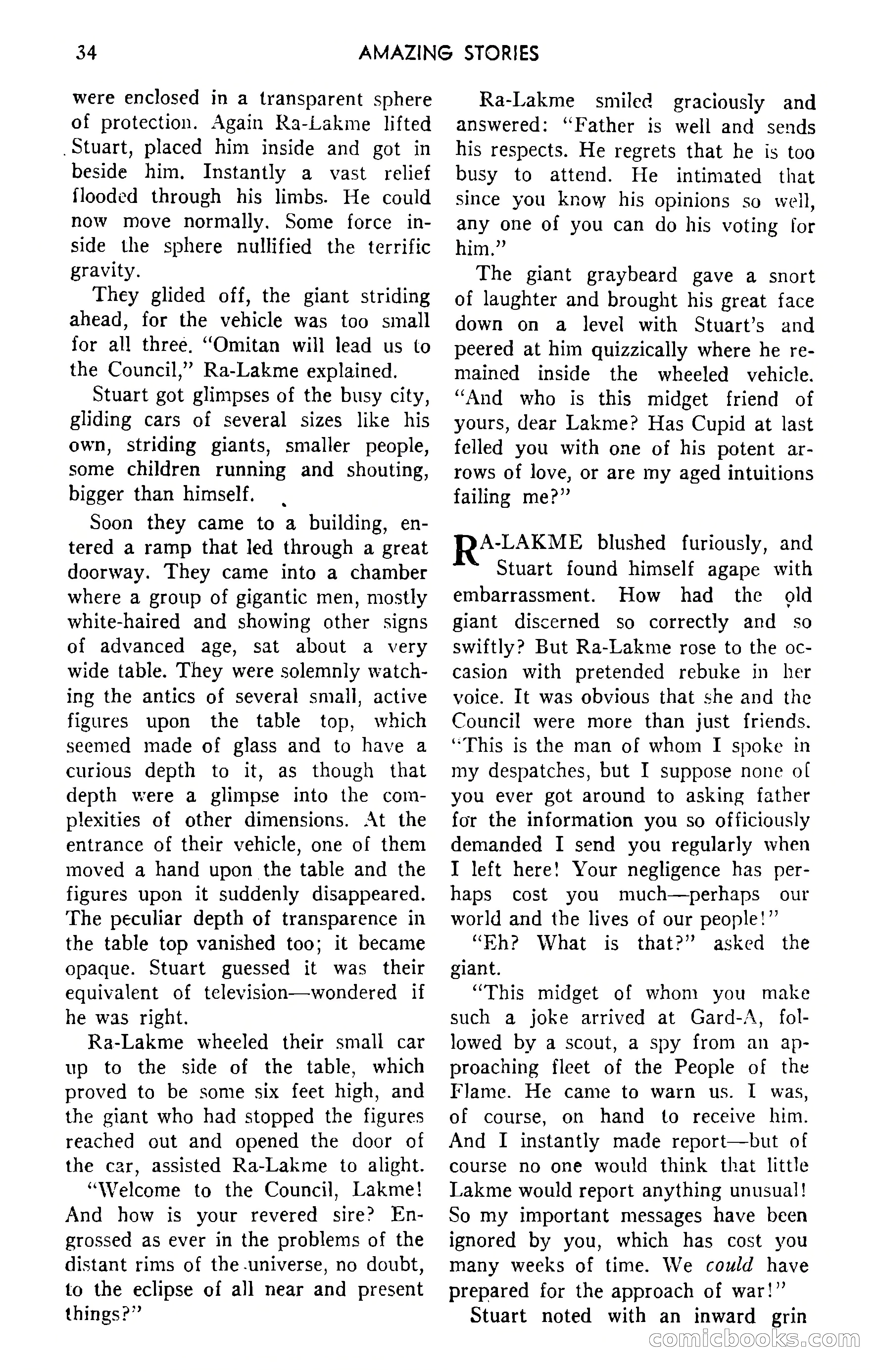 Amazing Stories, September 1951 — page 34 of 166