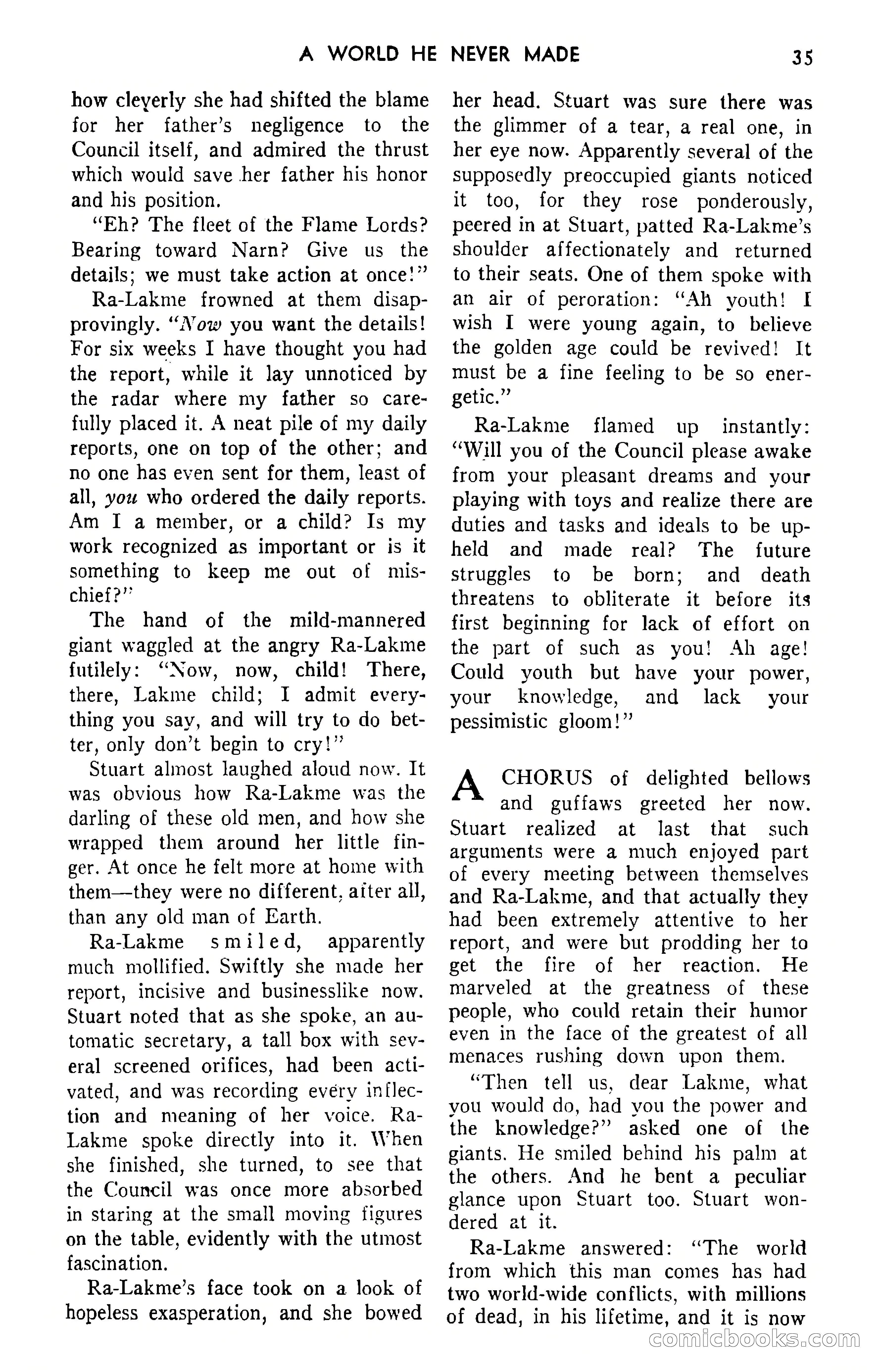 Amazing Stories, September 1951 — page 35 of 166