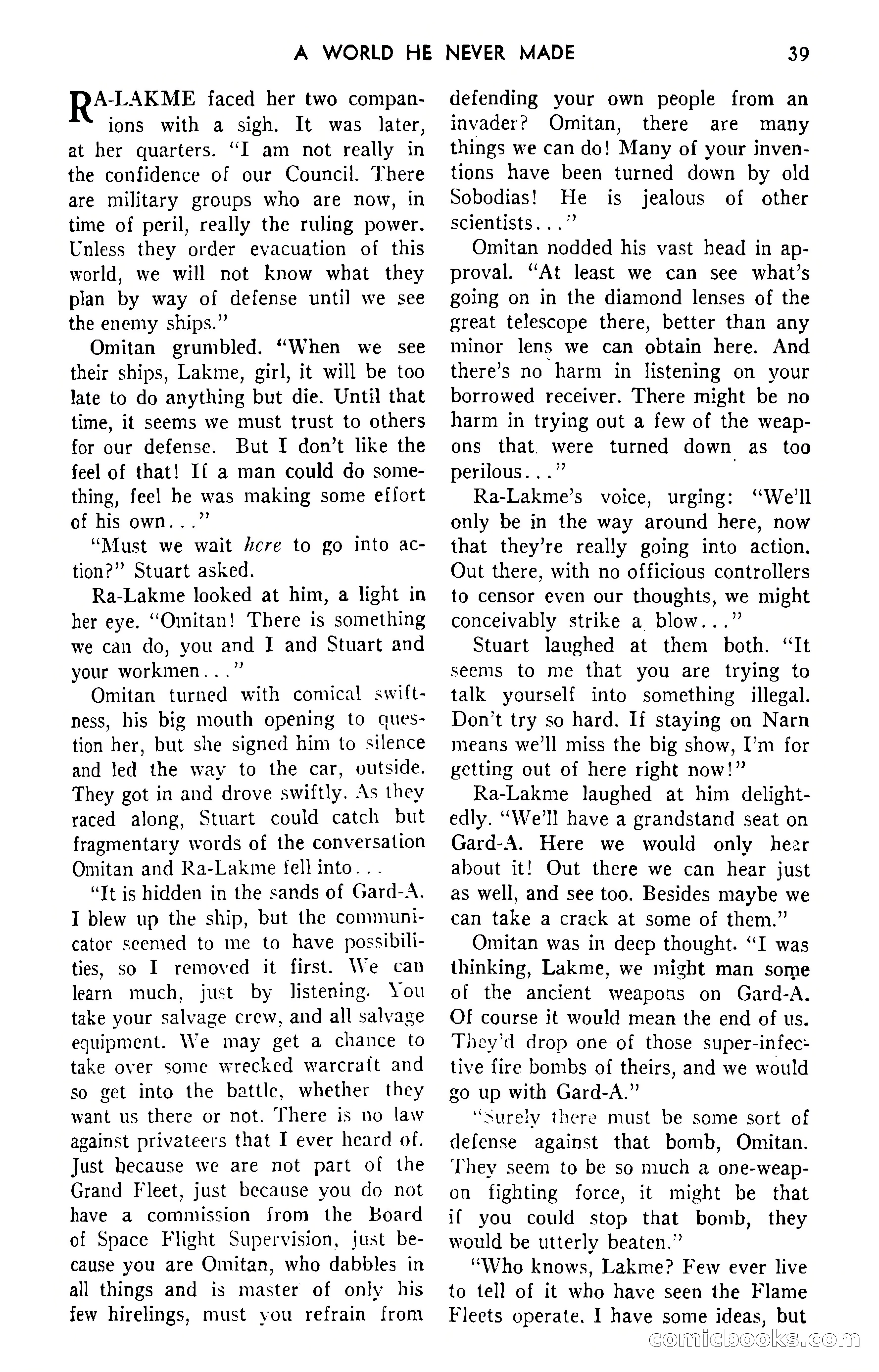 Amazing Stories, September 1951 — page 39 of 166