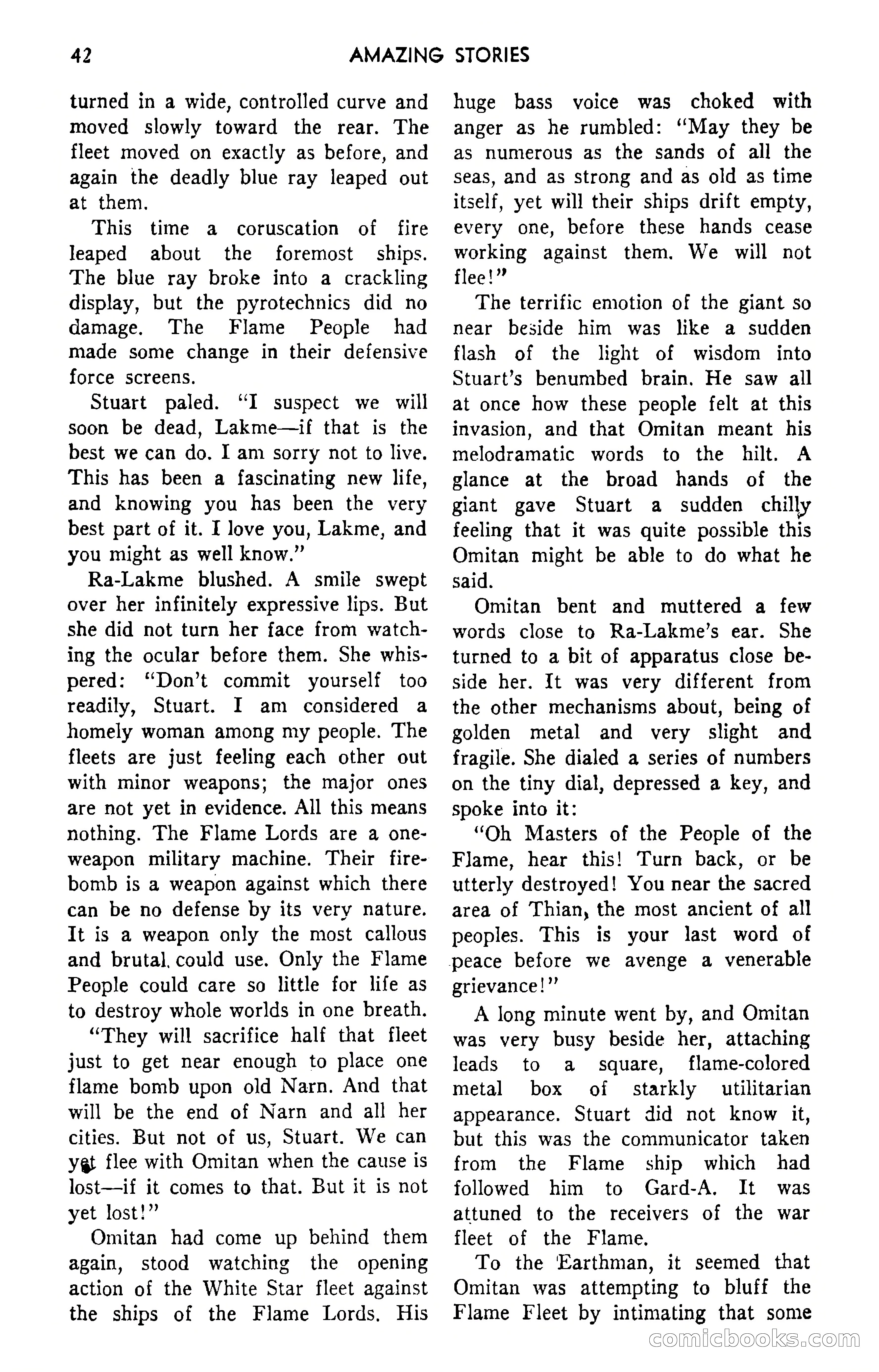 Amazing Stories, September 1951 — page 42 of 166