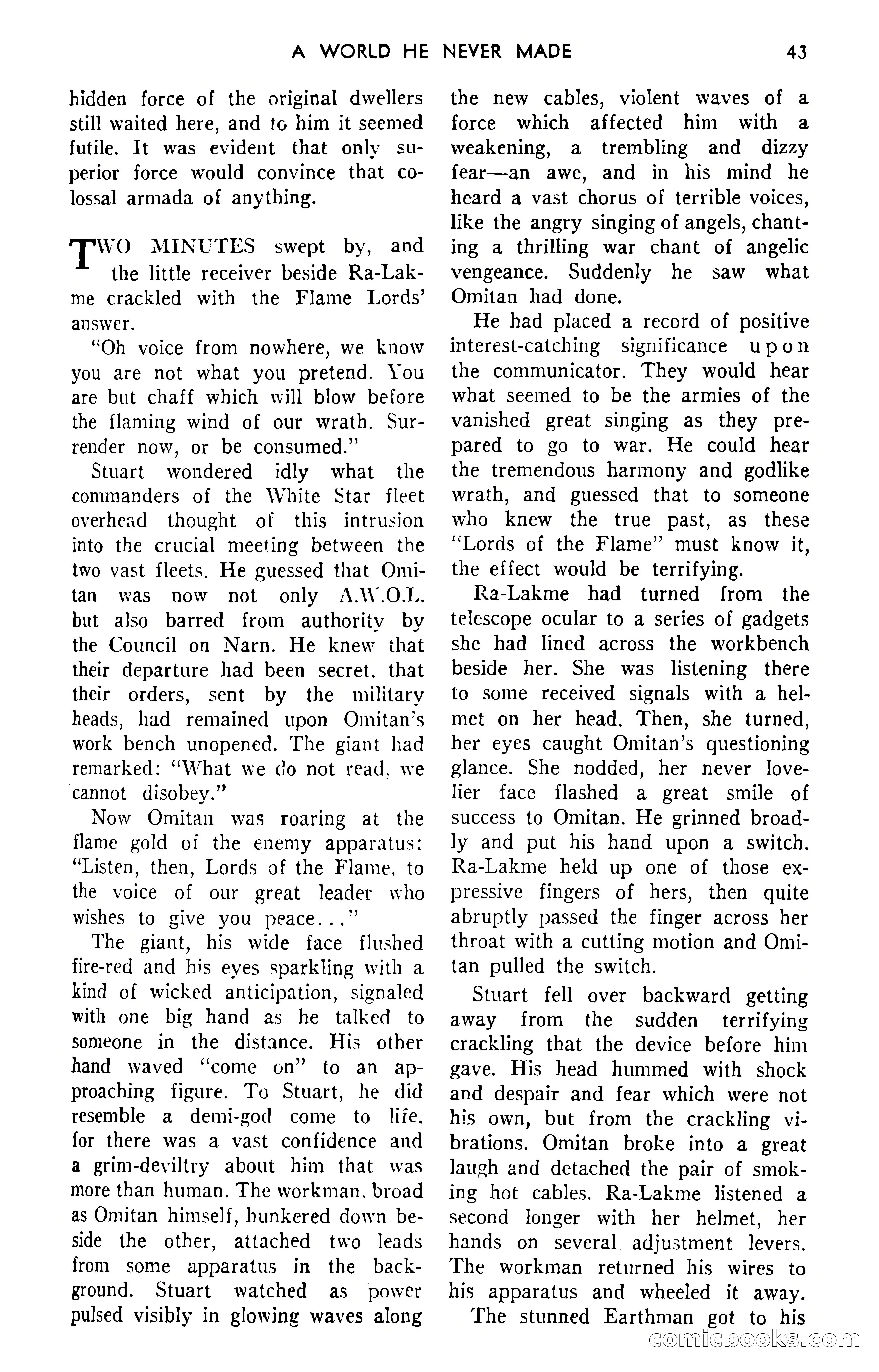 Amazing Stories, September 1951 — page 43 of 166