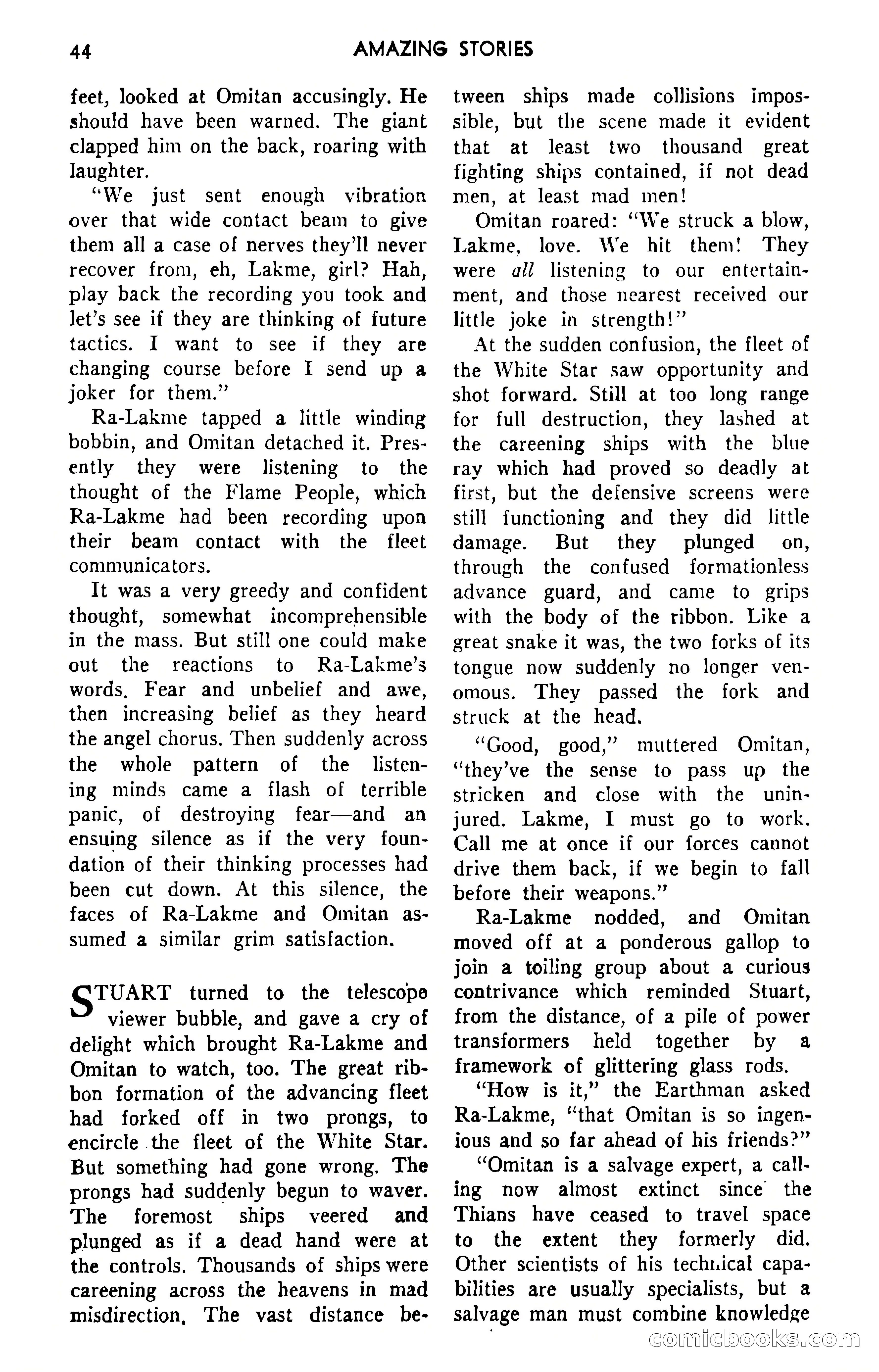 Amazing Stories, September 1951 — page 44 of 166
