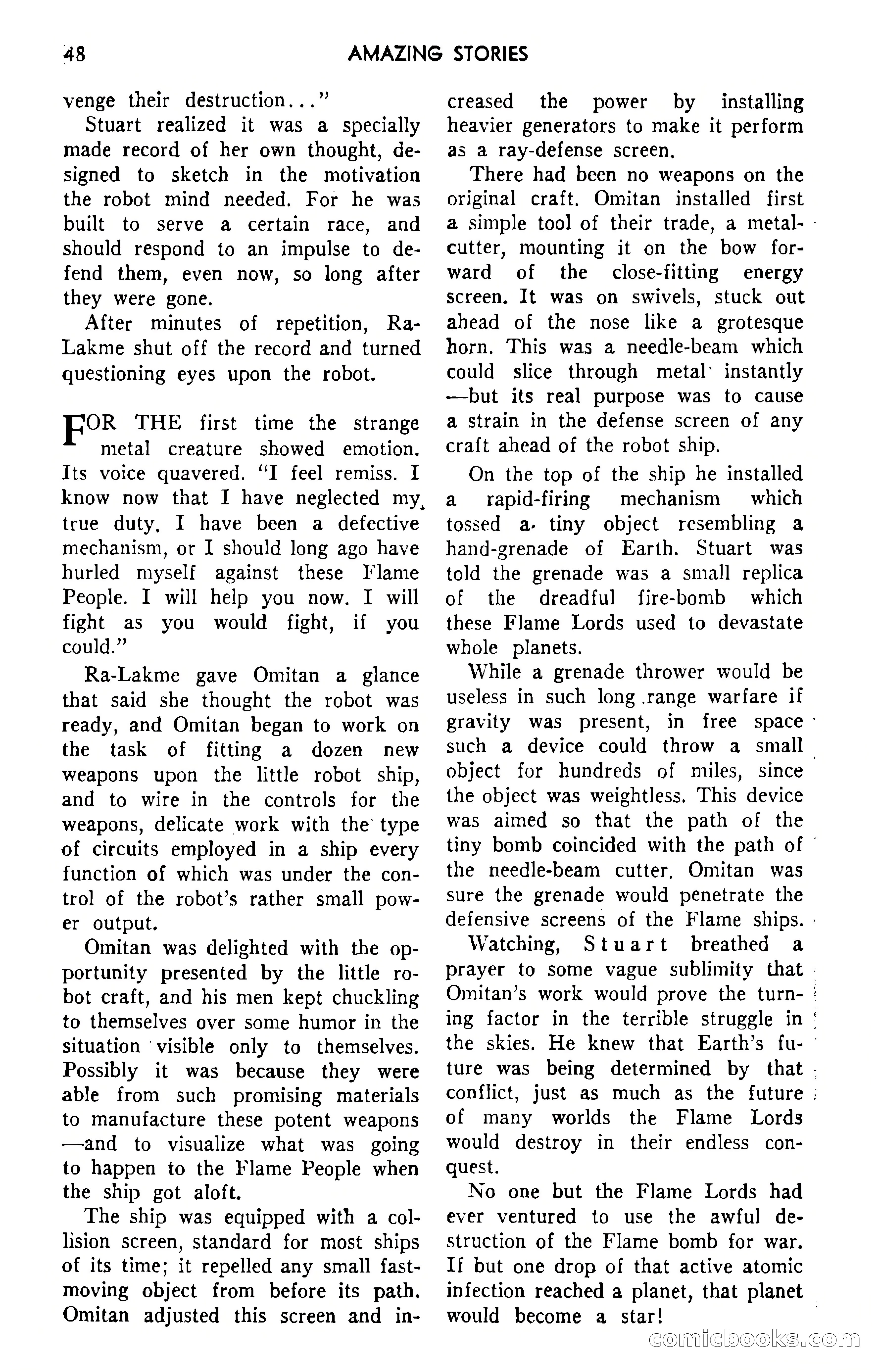 Amazing Stories, September 1951 — page 48 of 166