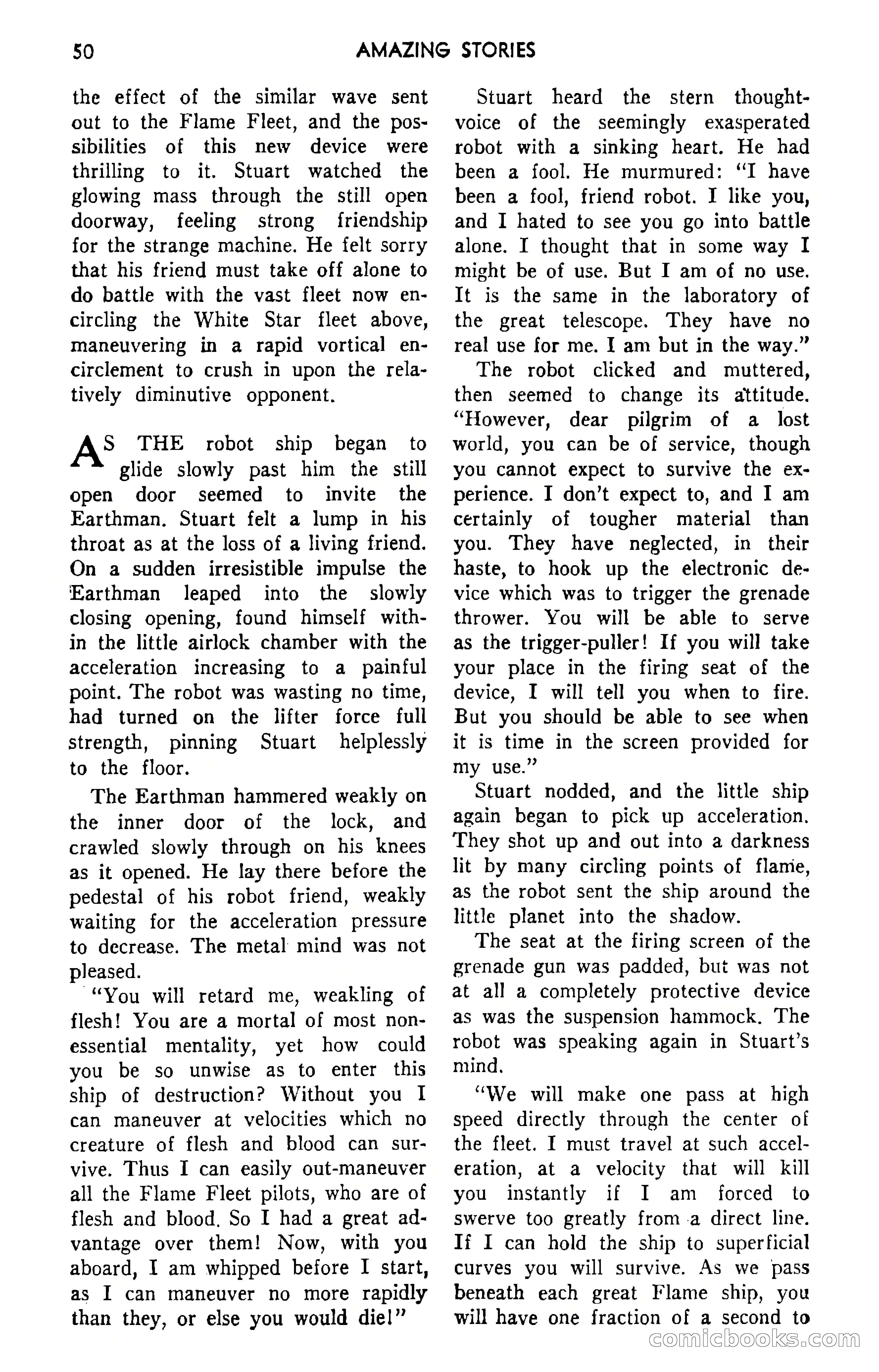 Amazing Stories, September 1951 — page 50 of 166