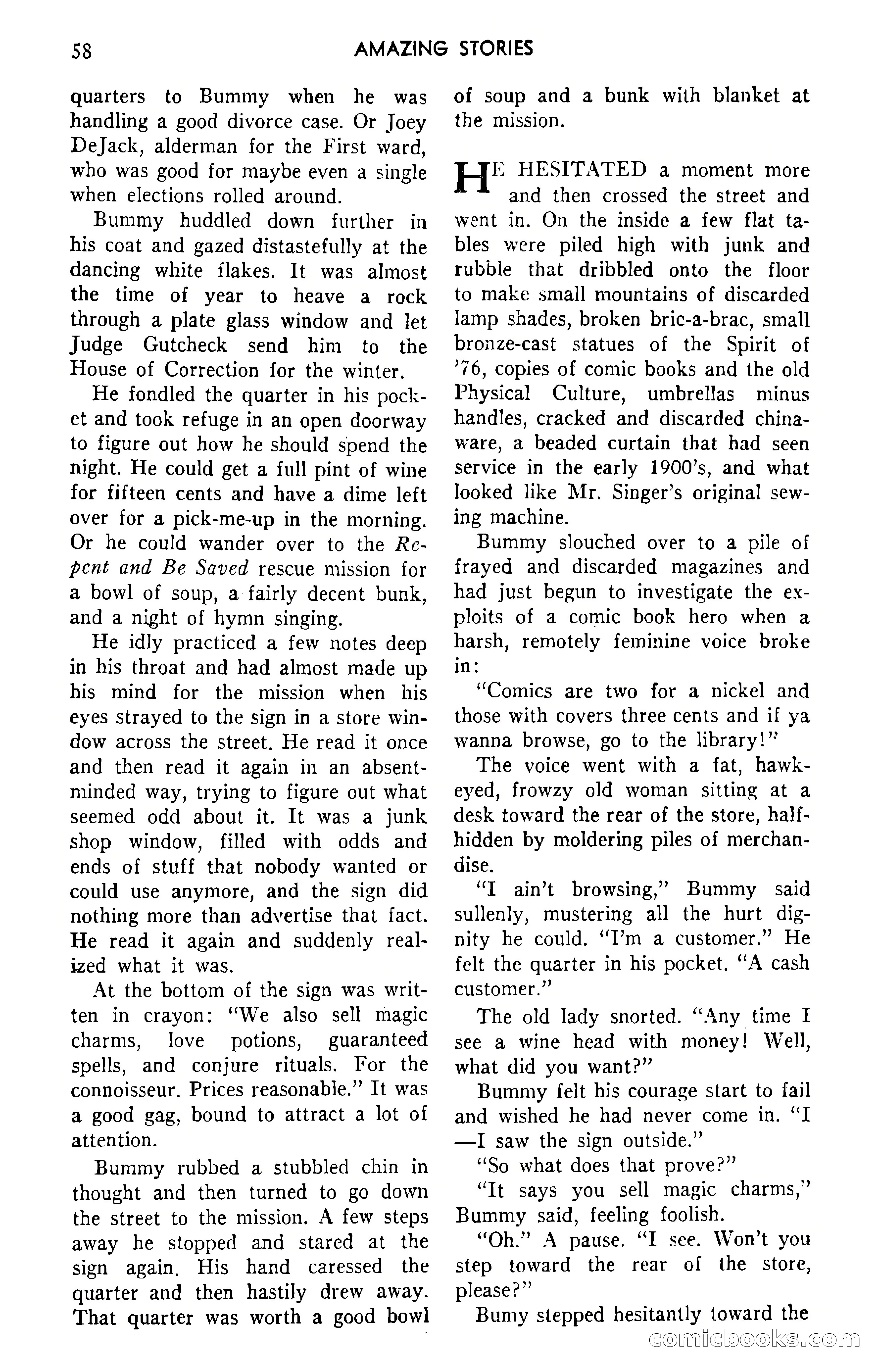Amazing Stories, September 1951 — page 58 of 166