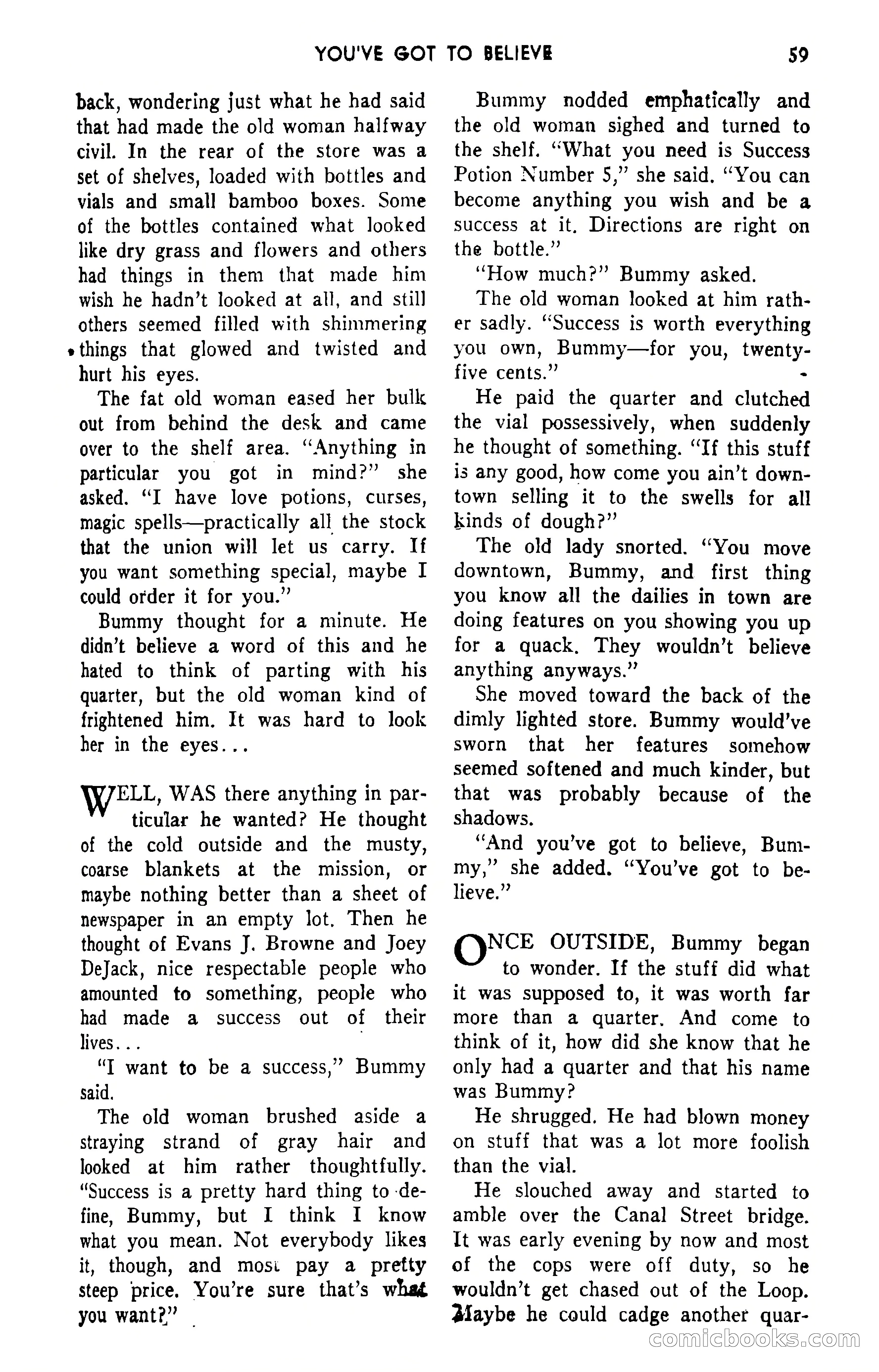 Amazing Stories, September 1951 — page 59 of 166